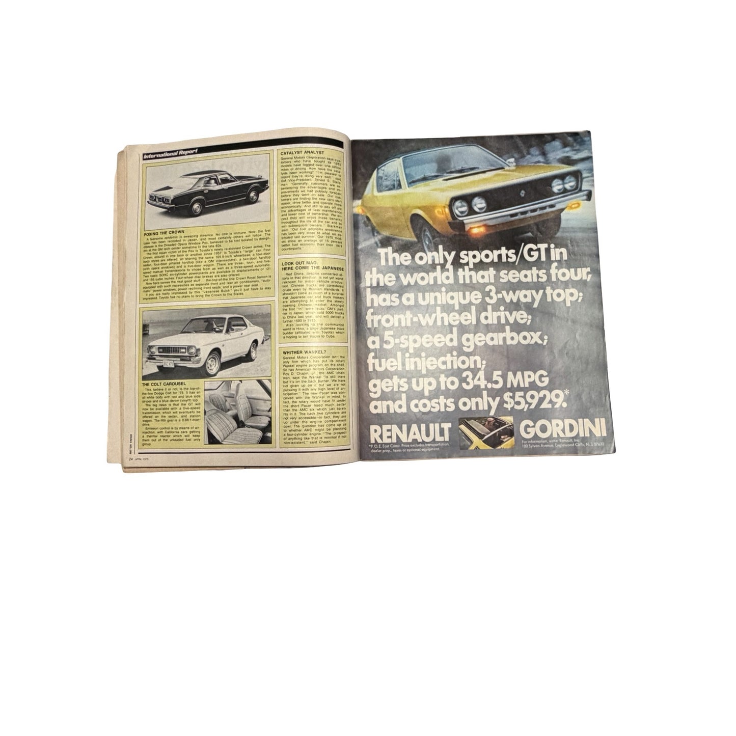 Vintage Motor Trend Magazine Lot 1968 1969 1974 Muscle Cars Ads Toyota Honda Porsche Road Runner