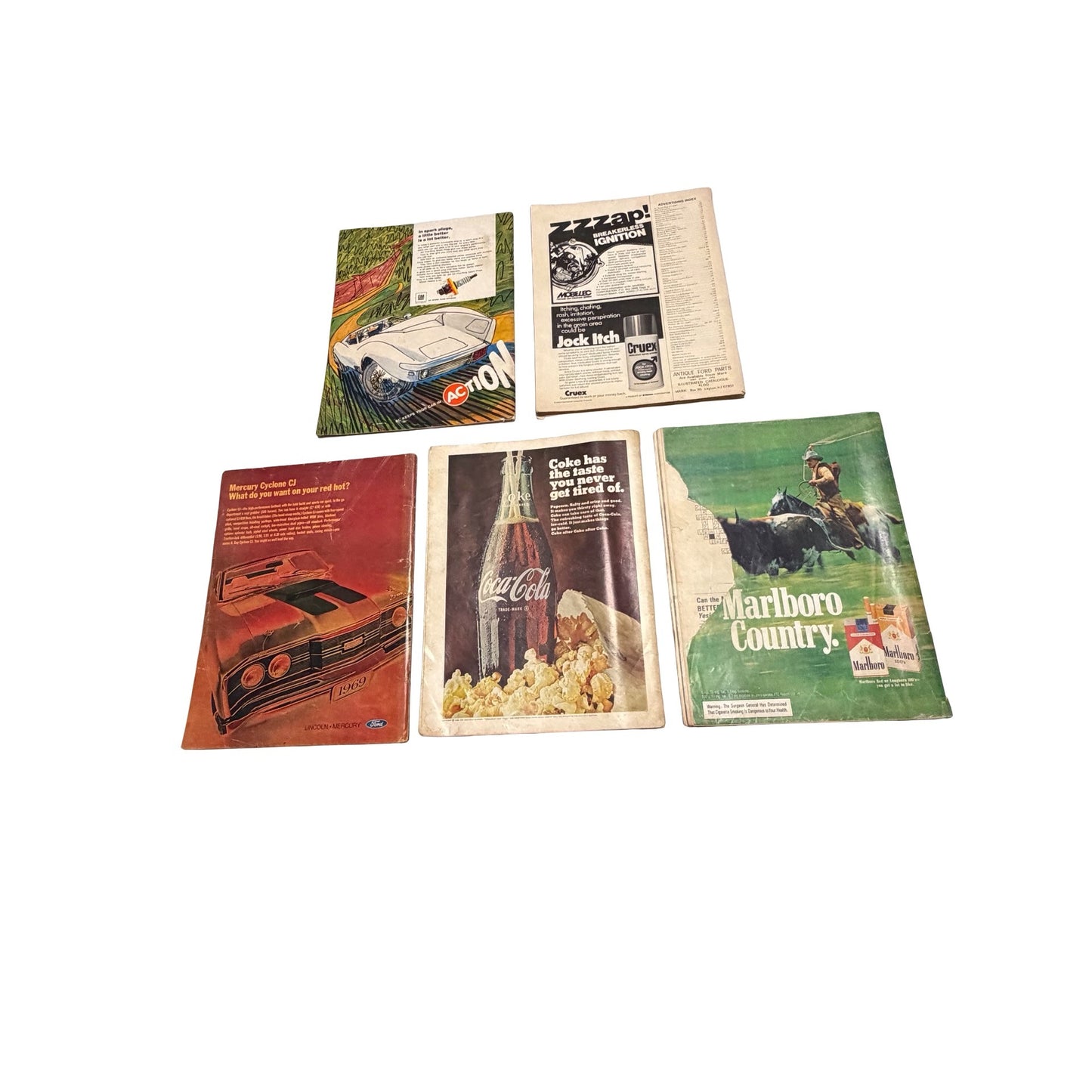 Vintage Motor Trend Magazine Lot 1968 1969 1974 Muscle Cars Ads Toyota Honda Porsche Road Runner