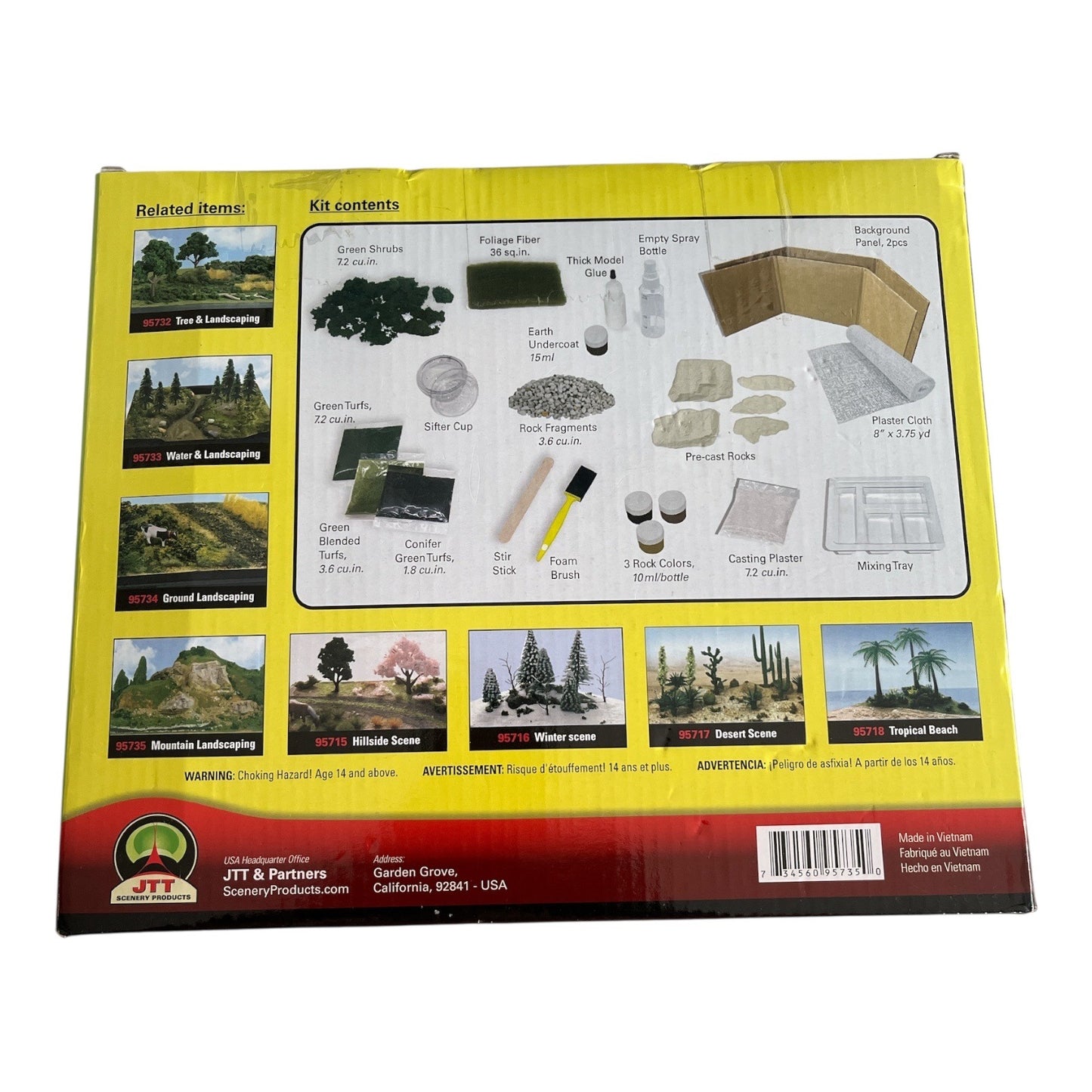 JTT Mountain & Landscape Kit #95735 – DIY Diorama Scenery – 2010s