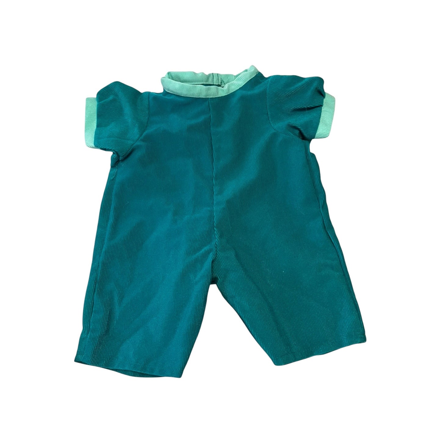 Vintage Teddy Ruxpin Outfit Lot Nightshirt Green Bib Overalls Teal Clothes 1980s WOW