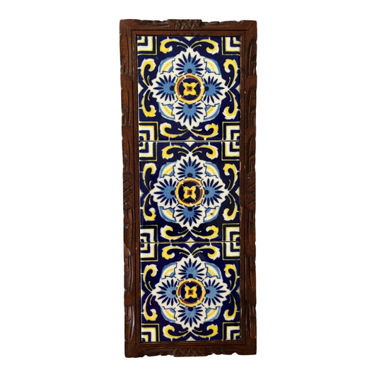 Vintage 1980s–1990s Mexican Talavera-Style Dal-Tile Trivet