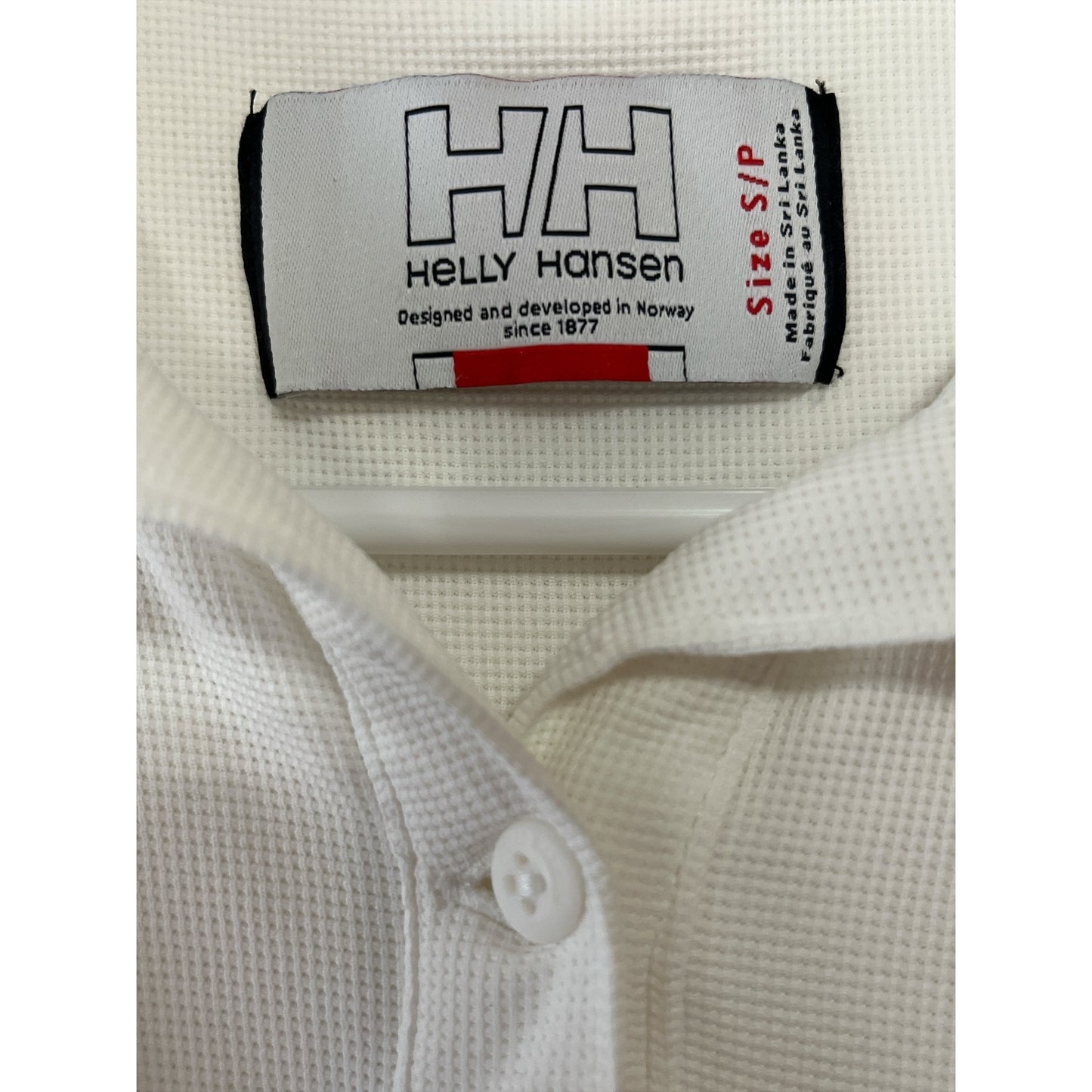 Helly Hansen Women’s Polo Shirt Small White TR 2015 Regatta Windfall Embroidered Sailing Top