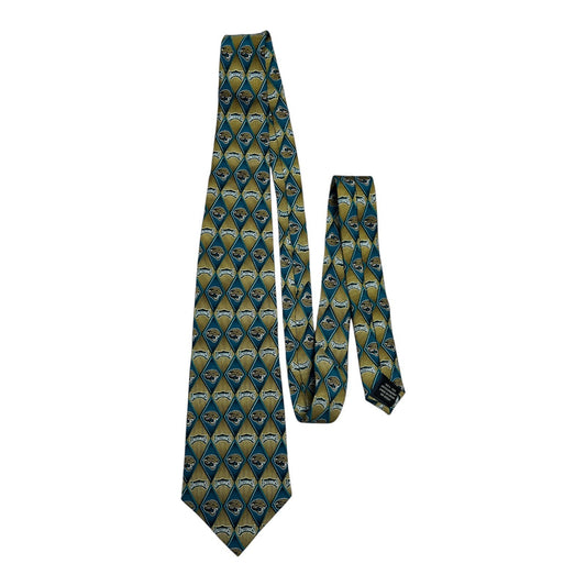 Vintage Jacksonville Jaguars NFL Silk Tie – 1990s Football Neckwear – 56” x 4”