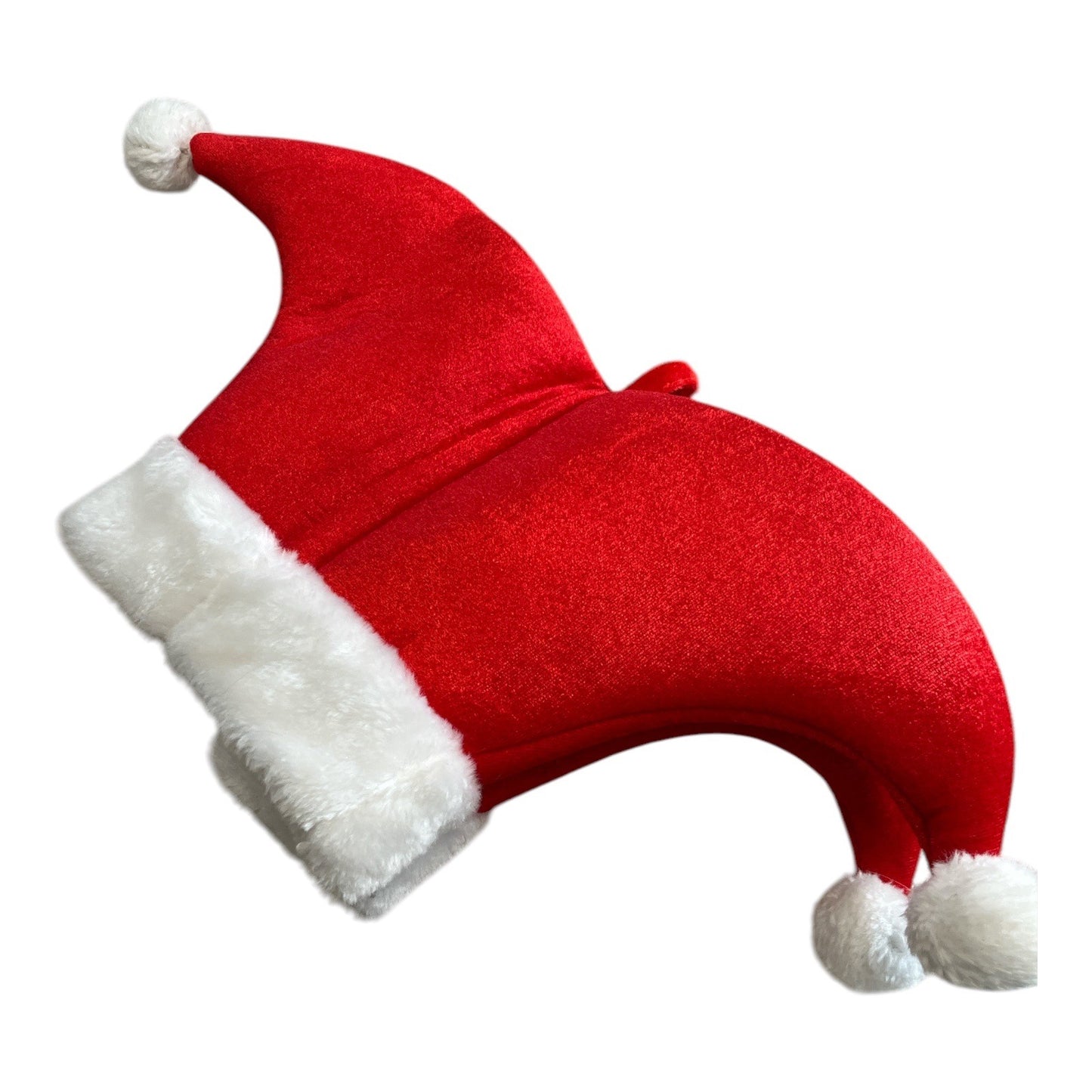 Radio City Music Hall Red Santa Hat with White Faux Fur Trim