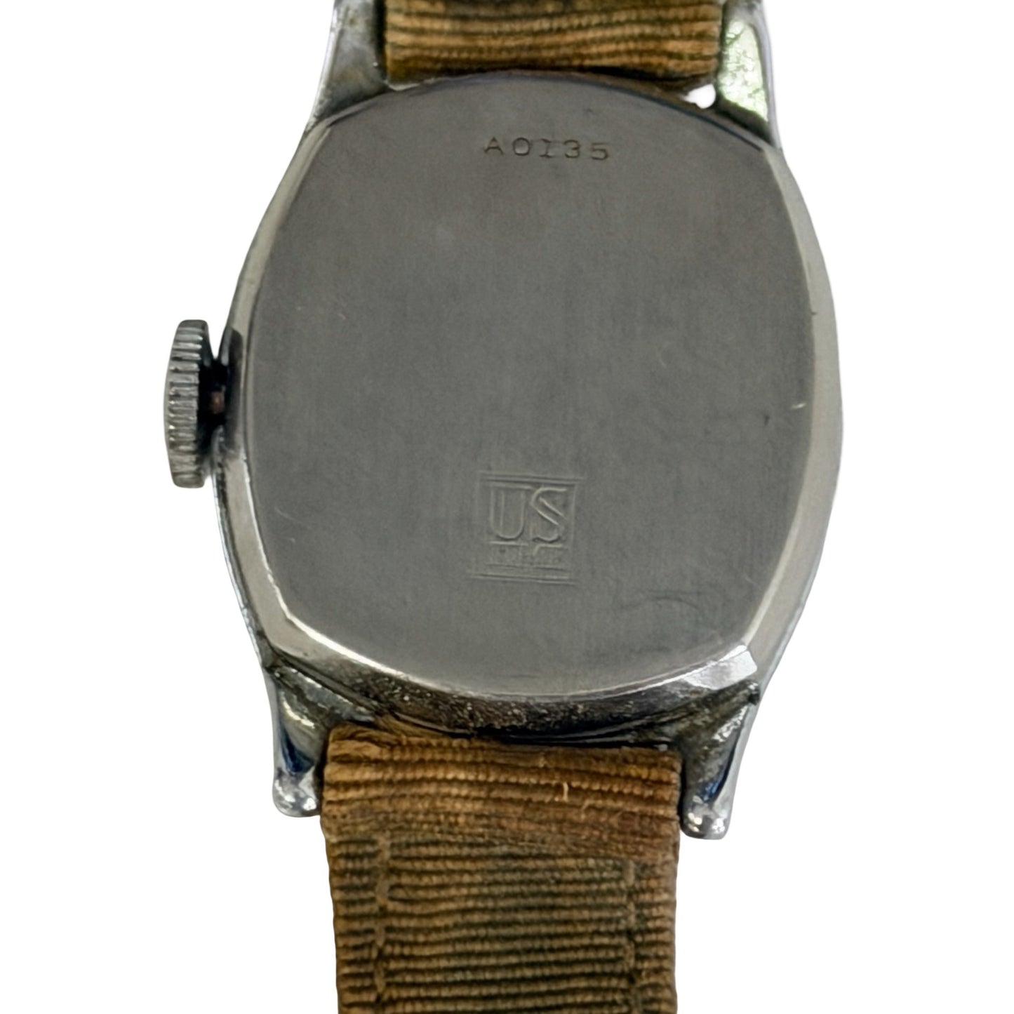 Vintage US Time Cinderella Children's Wind Up Wristwatch Original Band Untested Parts Repair