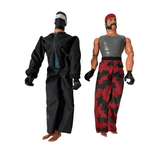 Hasbro GI Joe Snake Eyes Cobra Dreadnok Ripper 12 Inch Action Figure Lot