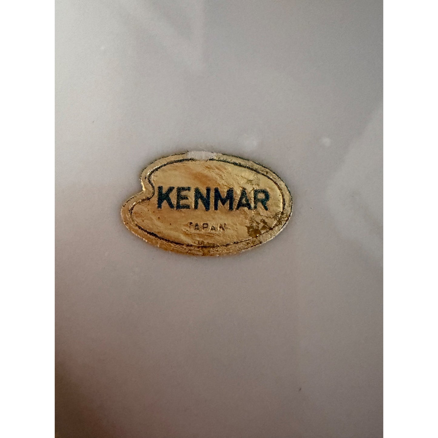 Vintage Kenmar Japan Florida Souvenir Lace Edge Wall Plate 7" Gold Trim Tourist Collectible