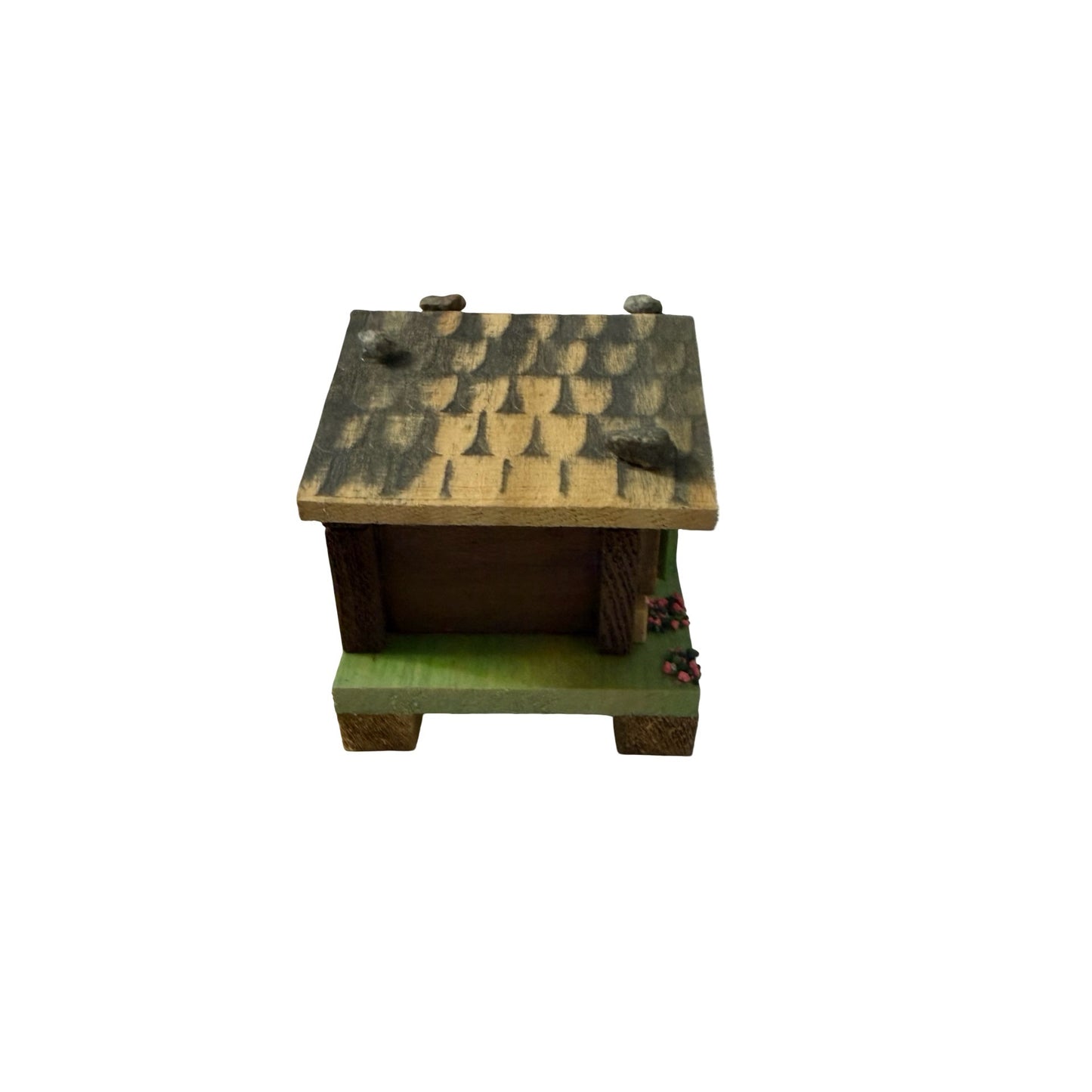 Vintage Vienna Chalet Wooden Trinket Box Handcrafted Cottage Cabin Austria Miniature