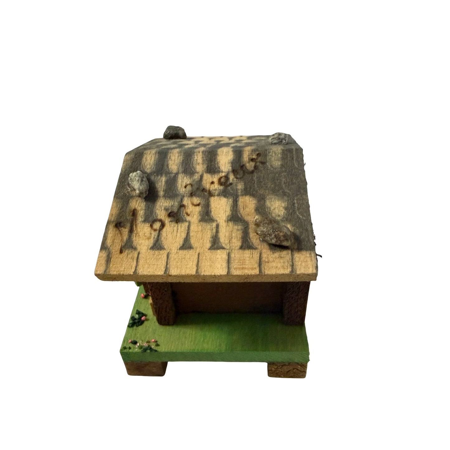 Vintage Vienna Chalet Wooden Trinket Box Handcrafted Cottage Cabin Austria Miniature