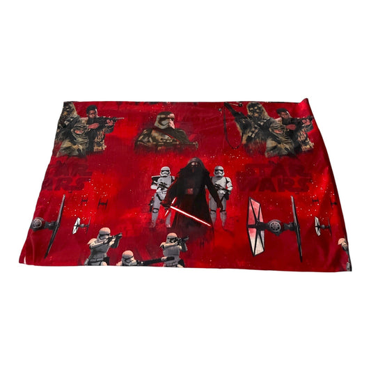 Star Wars Twin Flat Sheet Disney Lucasfilm Kylo Ren Stormtroopers Force Awakens Red