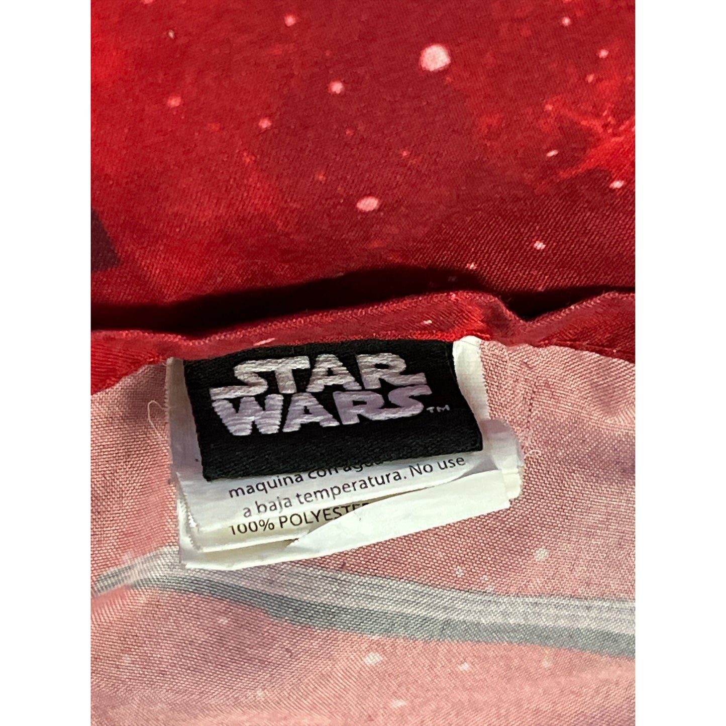 Star Wars Twin Flat Sheet Disney Lucasfilm Kylo Ren Stormtroopers Force Awakens Red