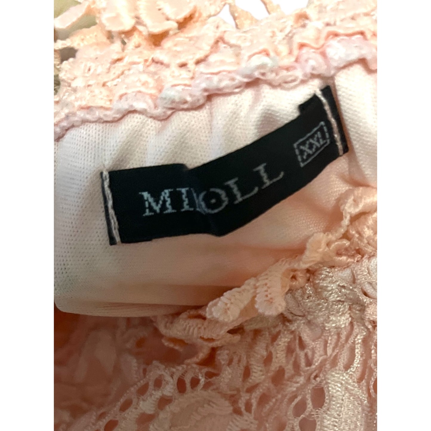 Women’s Pink Floral Lace Top – Off-Shoulder Style – Miholl XXL