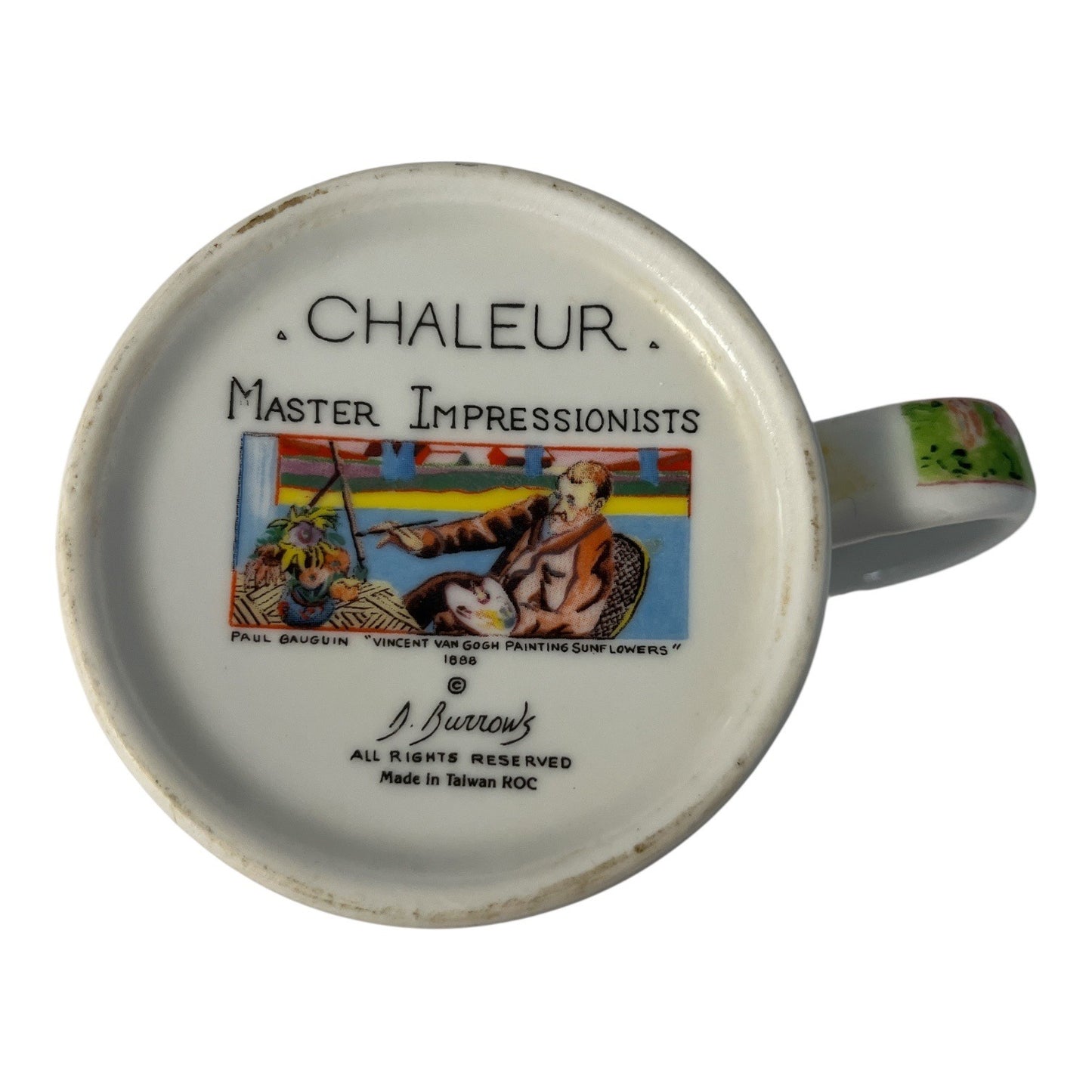 Chaleur Master Impressionists Monet Water Lilies Mug D. Burrows Art Coffee Cup