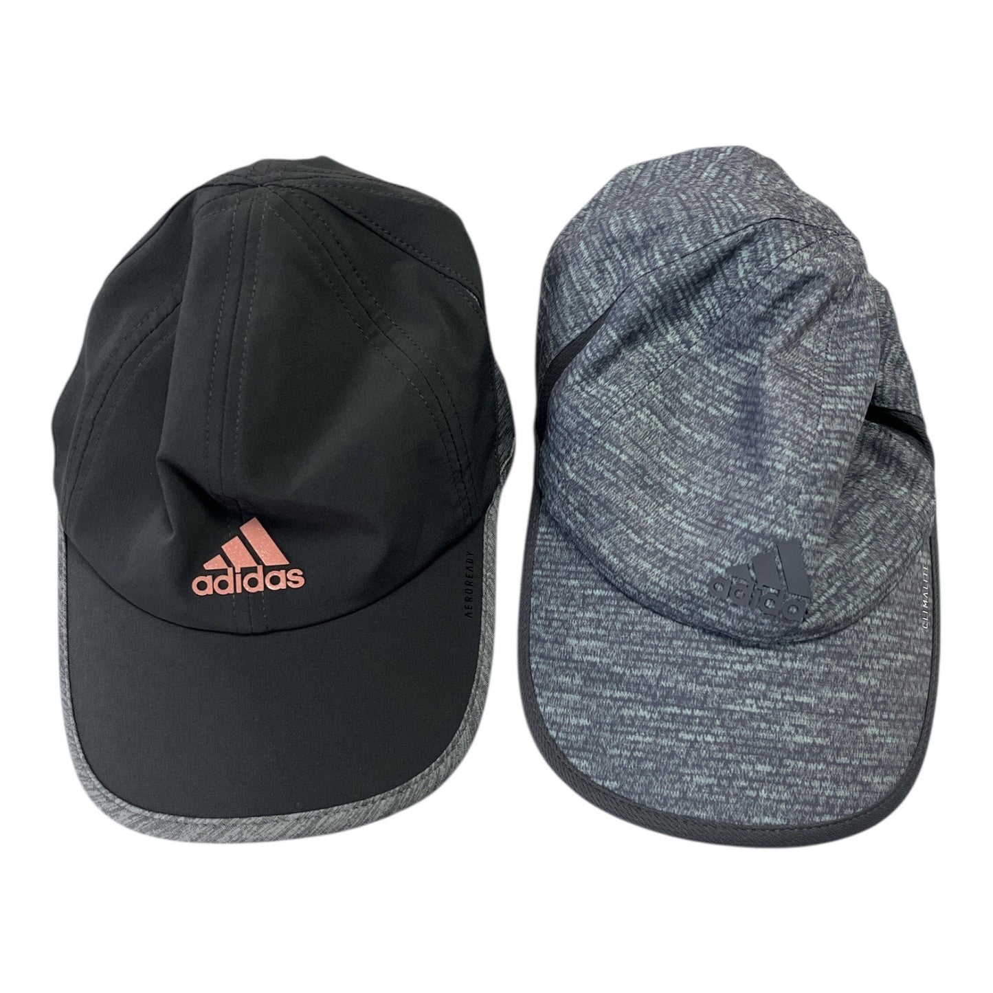 Adidas Aeroready & Climalite Running Caps Adjustable Performance Hats Set of 2