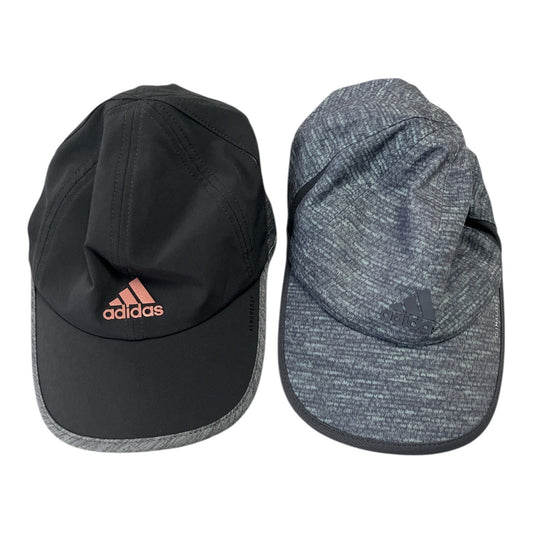 Adidas Aeroready & Climalite Running Caps Adjustable Performance Hats Set of 2