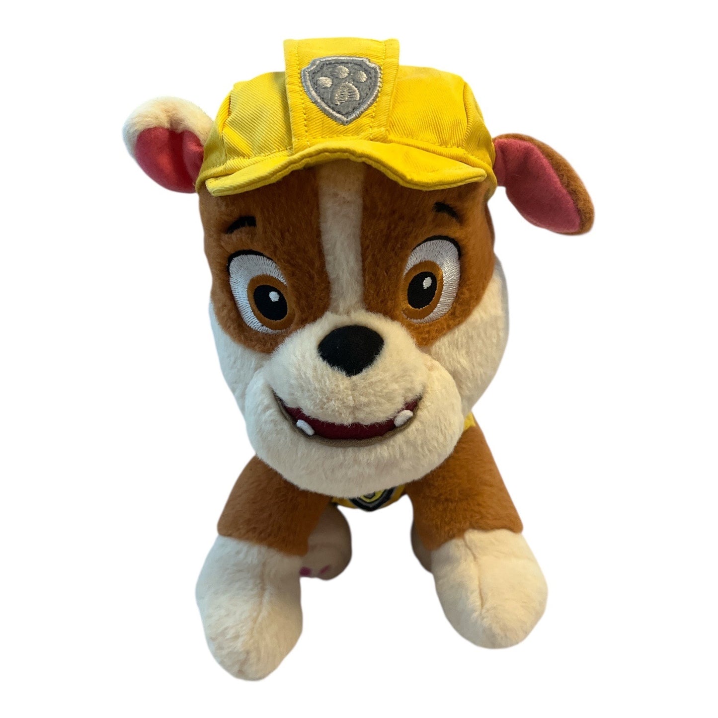 GUND PAW Patrol Rubble Plush 9" Yellow Construction Uniform Stuffed Bulldog