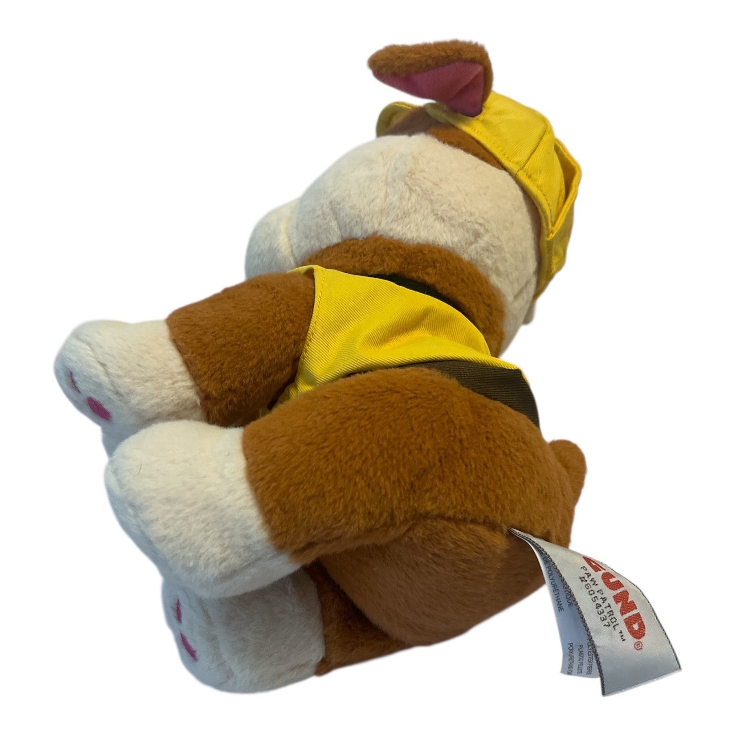 GUND PAW Patrol Rubble Plush 9" Yellow Construction Uniform Stuffed Bulldog