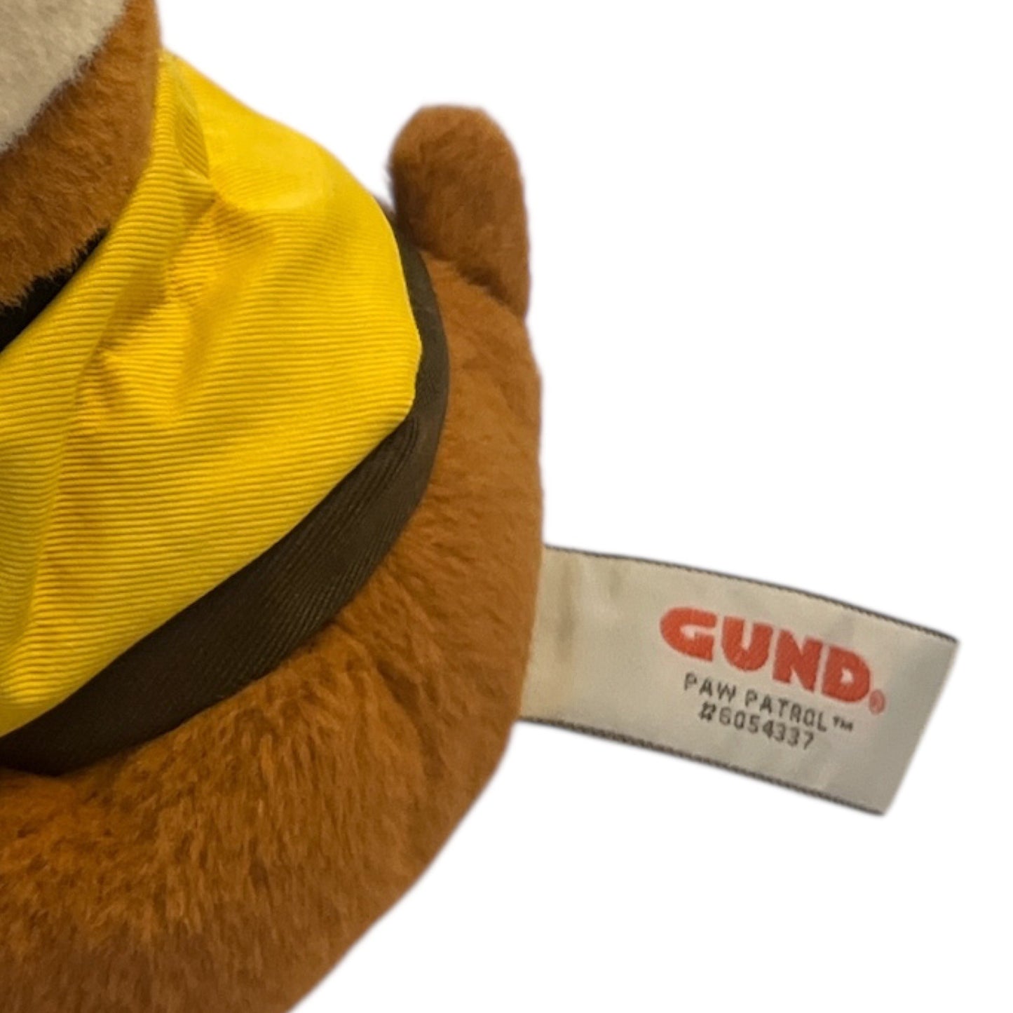 GUND PAW Patrol Rubble Plush 9" Yellow Construction Uniform Stuffed Bulldog