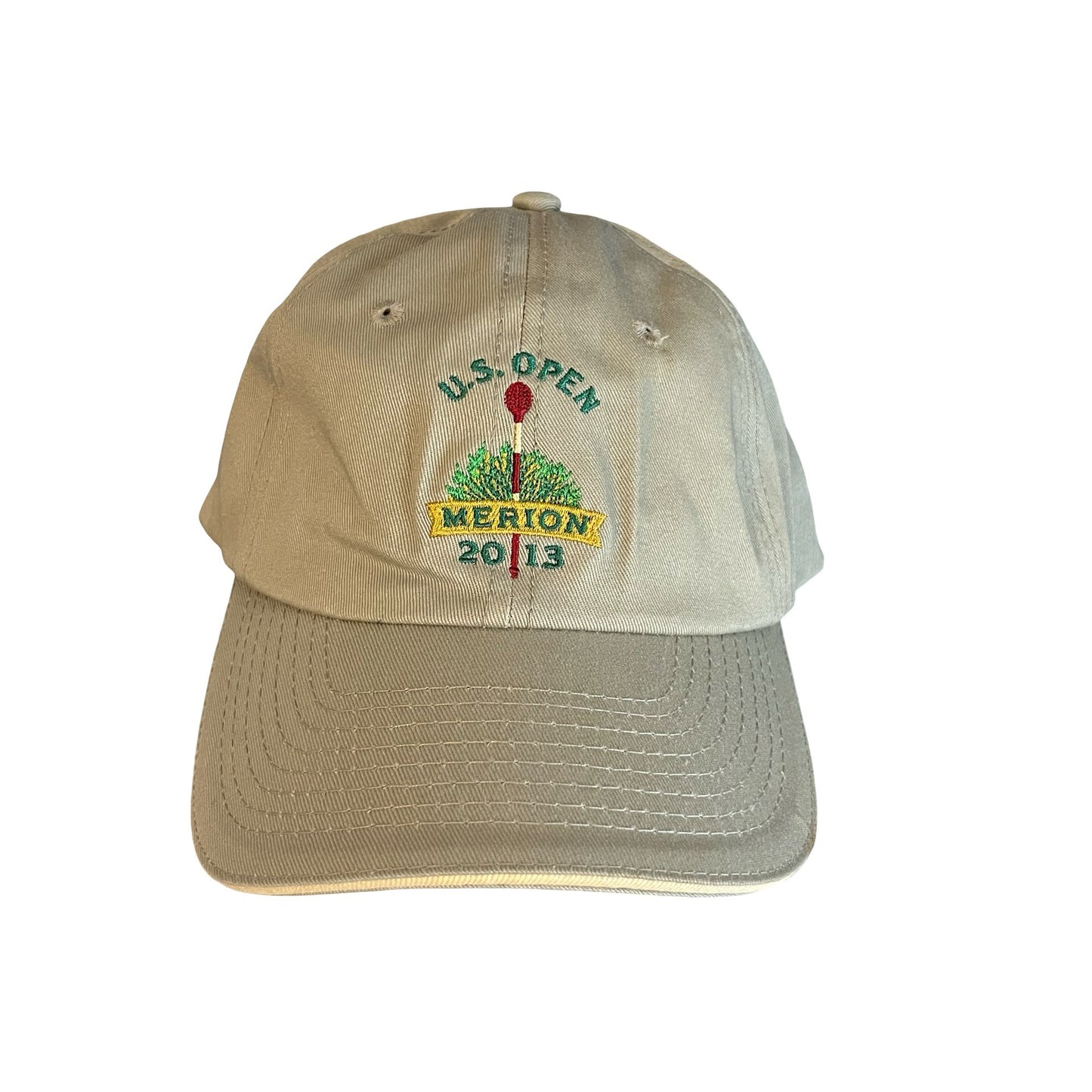 US Open 2013 Merion Golf Hat USGA Member Strapback Cap Khaki Adjustable
