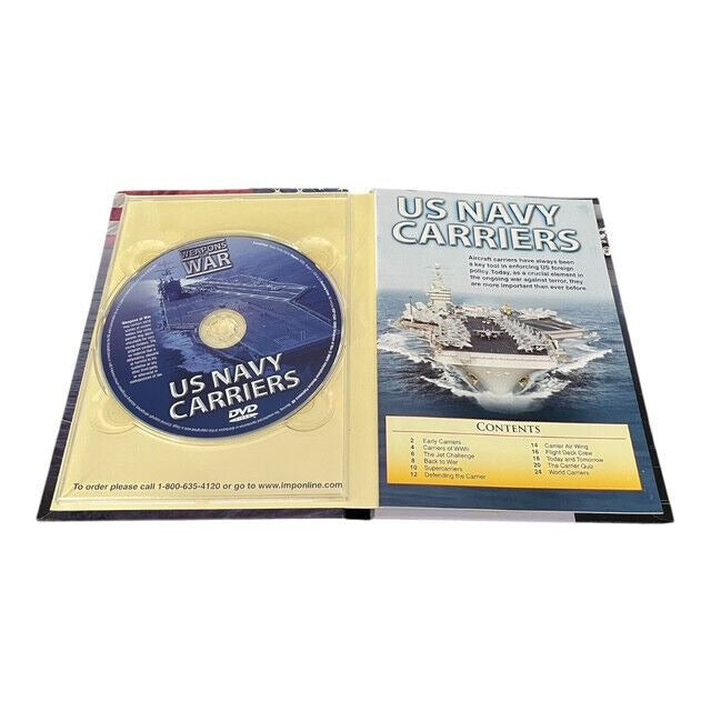 U.S. Navy Carriers – Weapons of War DVD & 24-Page Book Set – Military History Collection