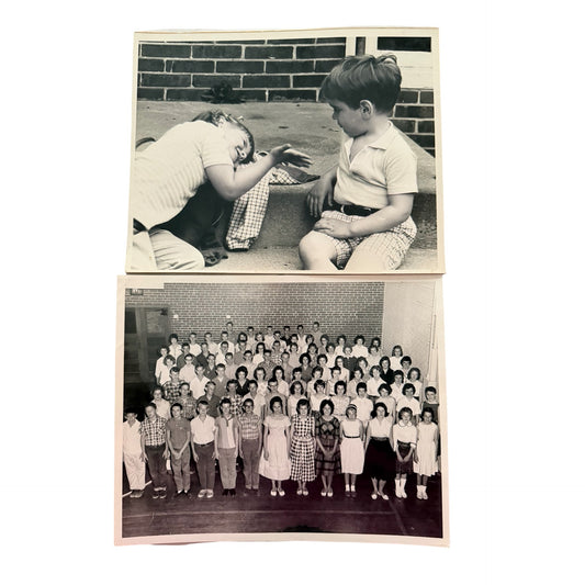 Vintage 1960s School Group Photographs Named Students Black White Photo Lot 2
