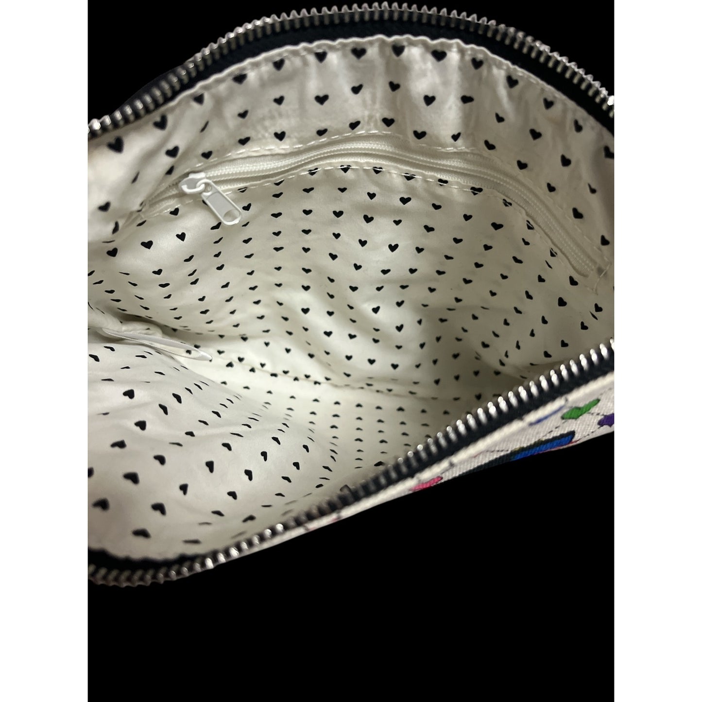 Vintage Brighton Love & Joy Crossbody Bag Hearts Bow Tassel 10 x 8