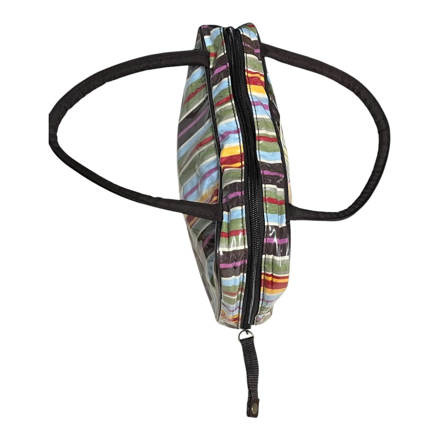 Disney Winnie the Pooh Striped Organizer Bag – PVC Coated Travel or Diaper Bag Accessory