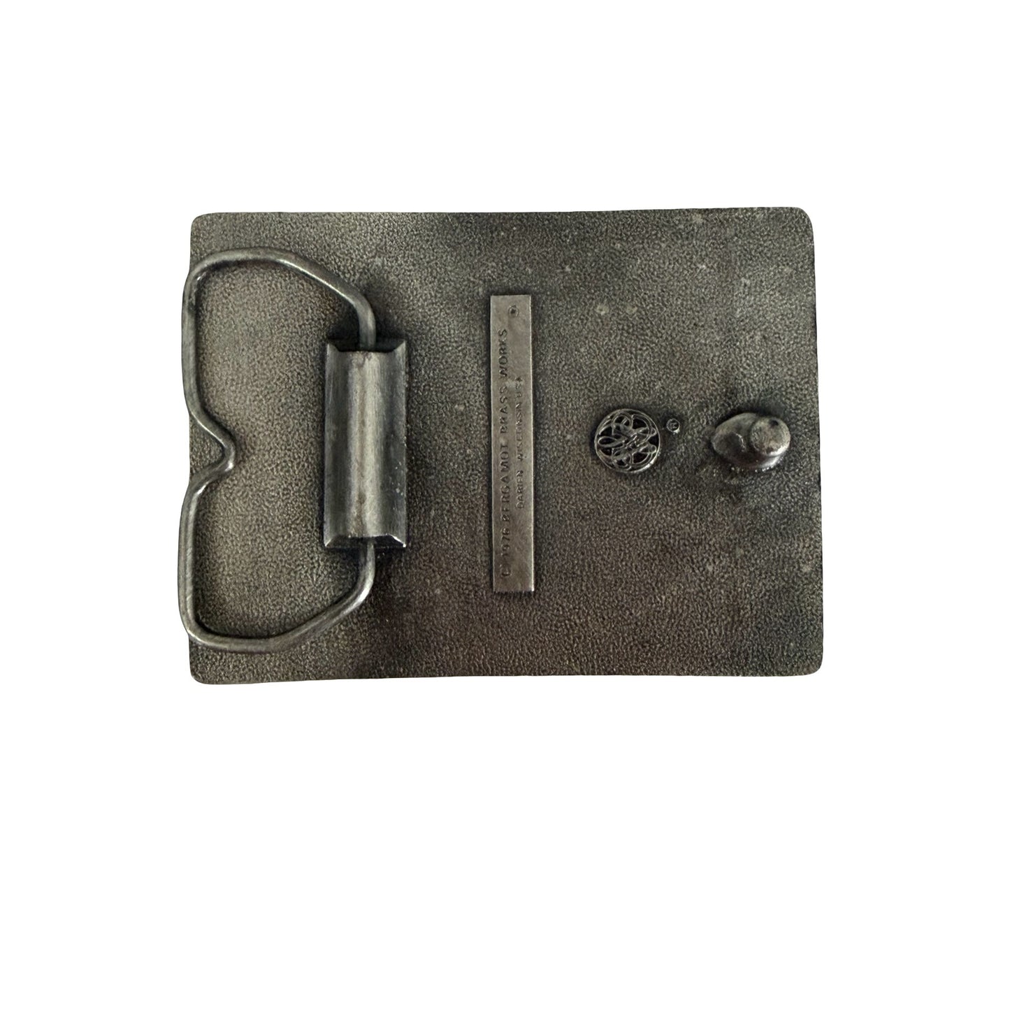1976 Olympic Games USA Belt Buckle Bergamot Brass Works Pewter Tone Vintage