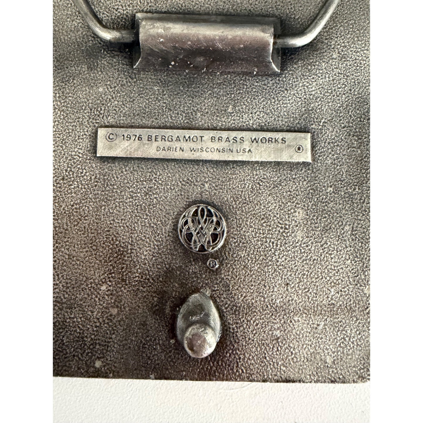 1976 Olympic Games USA Belt Buckle Bergamot Brass Works Pewter Tone Vintage