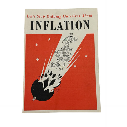 1960 General Motors Inflation Pamphlet GM Employee Economics Vintage Ephemera