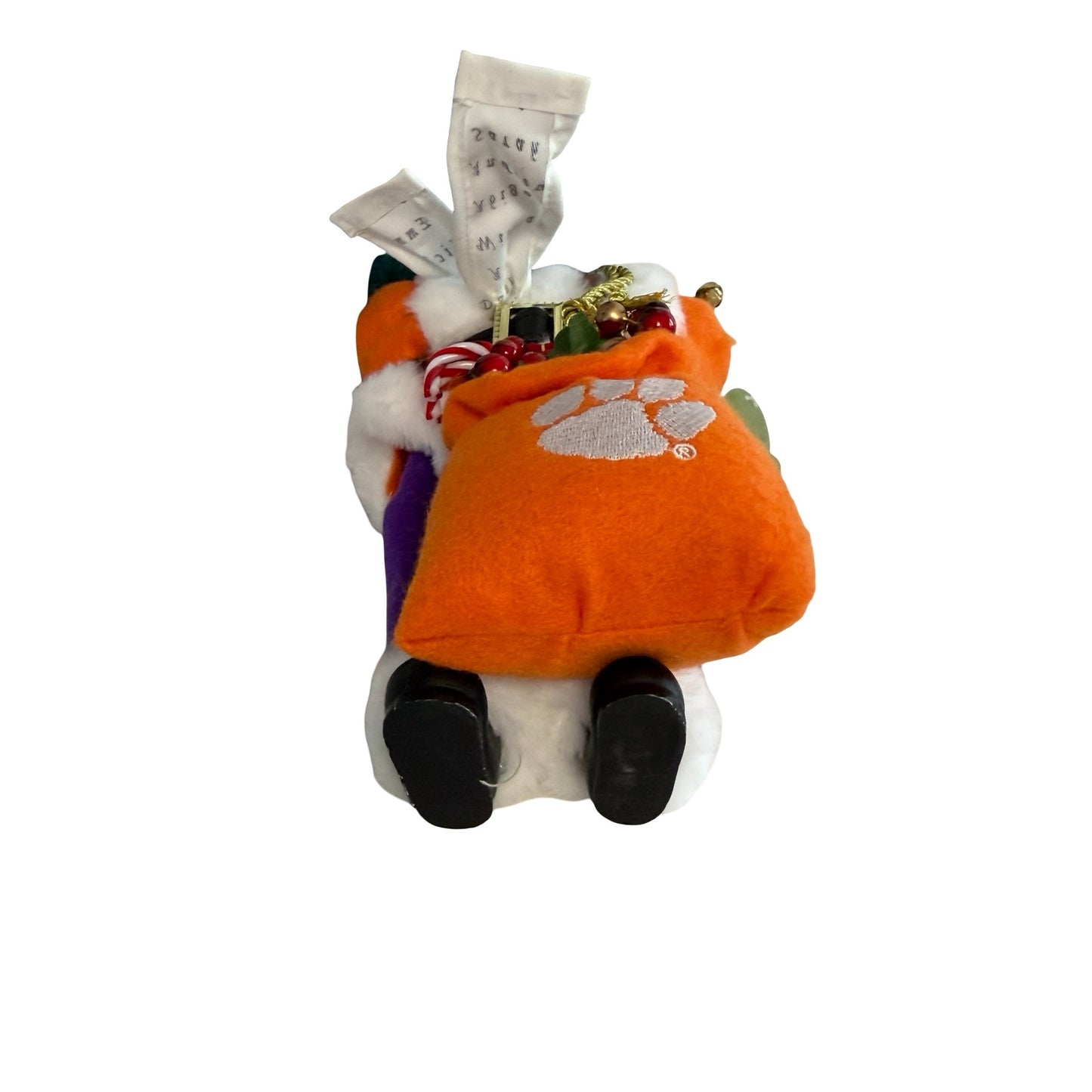 Santa’s Workshop Clemson Tigers Santa Figurine 12” Handcrafted Collectible $65 Retail