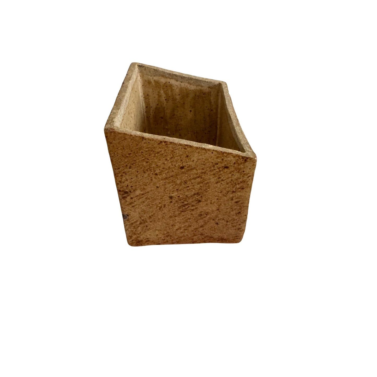 Vintage Handmade Pottery Recipe Box Rustic Studio Pottery Kitchen Organizer