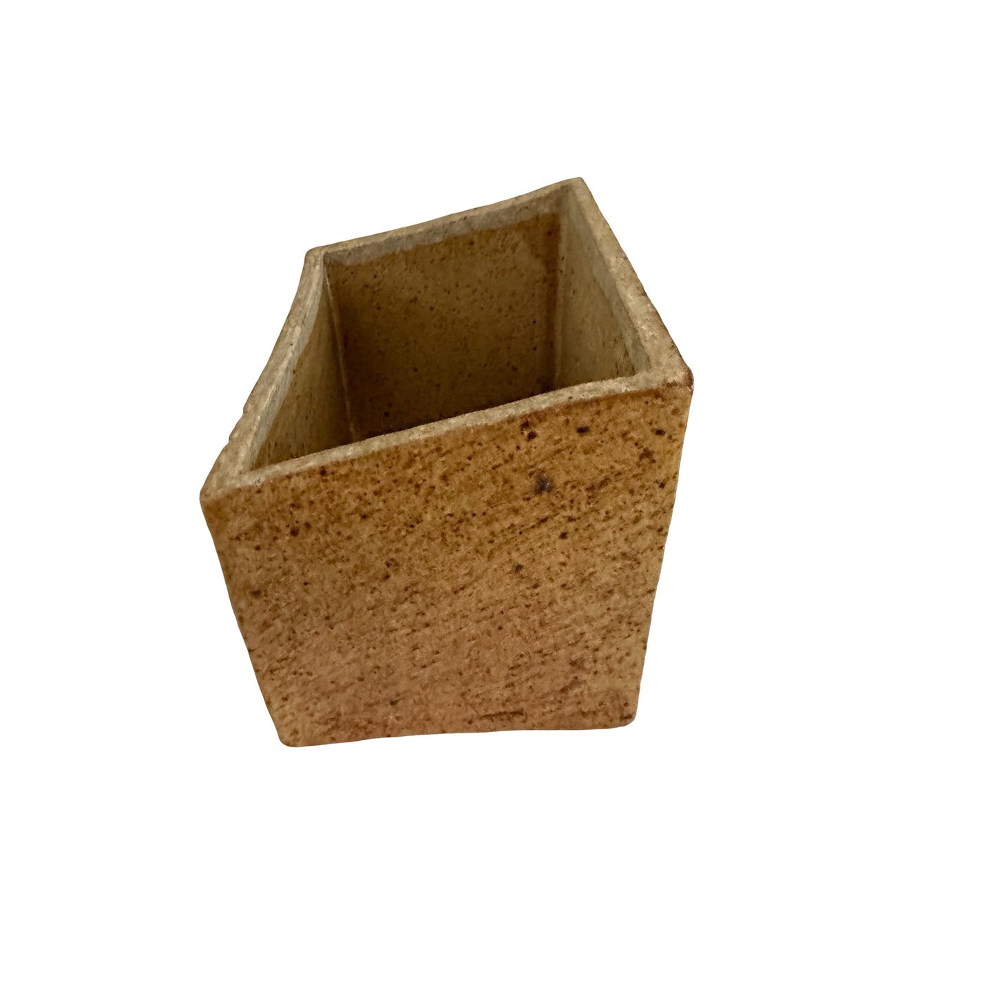 Vintage Handmade Pottery Recipe Box Rustic Studio Pottery Kitchen Organizer