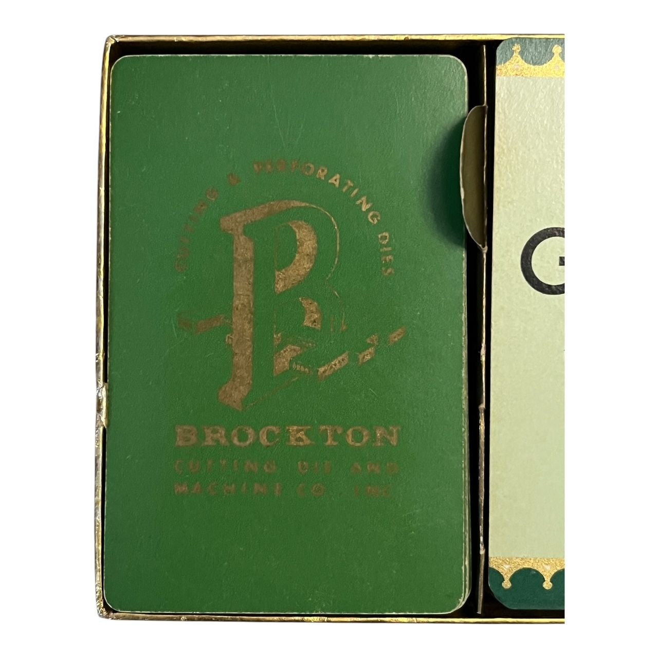 Vintage 1950s Advertising Playing Cards – Gallman’s & Brockton Cutting Die