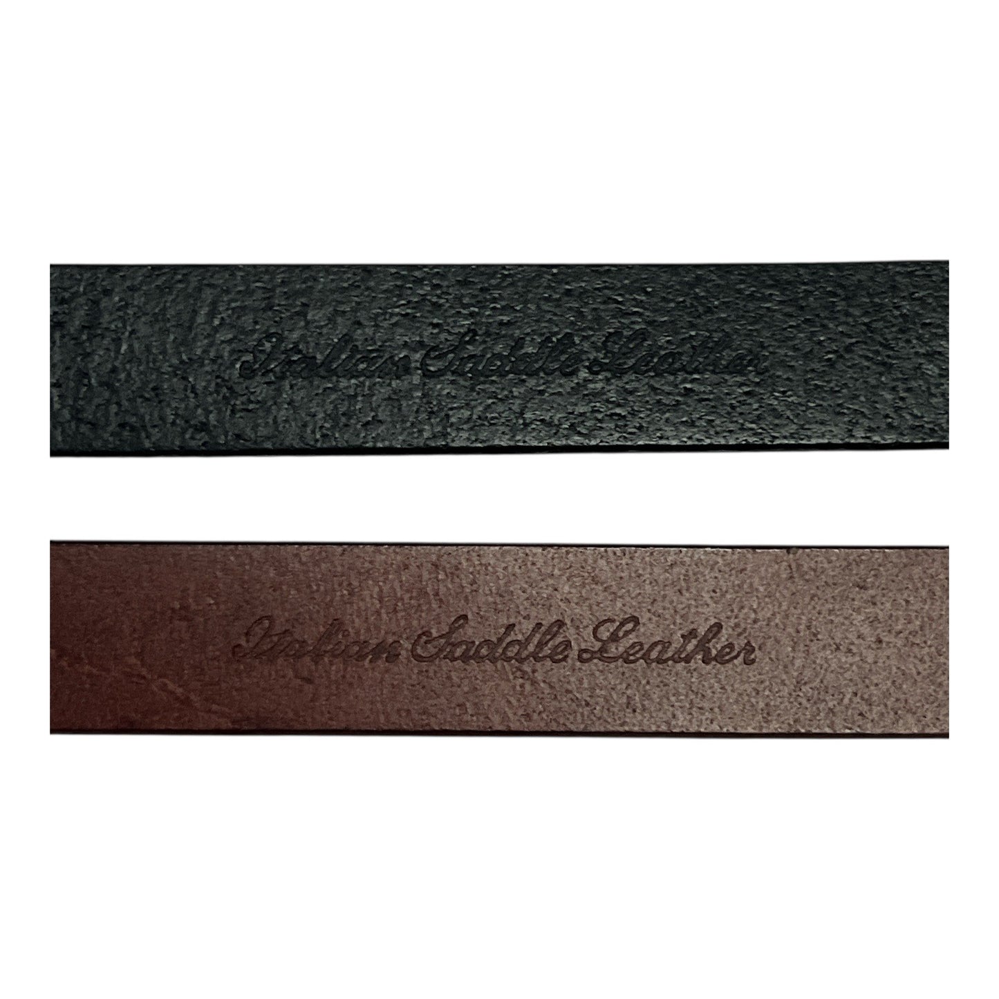 Calvin Klein Italian Saddle Leather Belts – Set of 2 (Black & Brown, Medium, 29”)