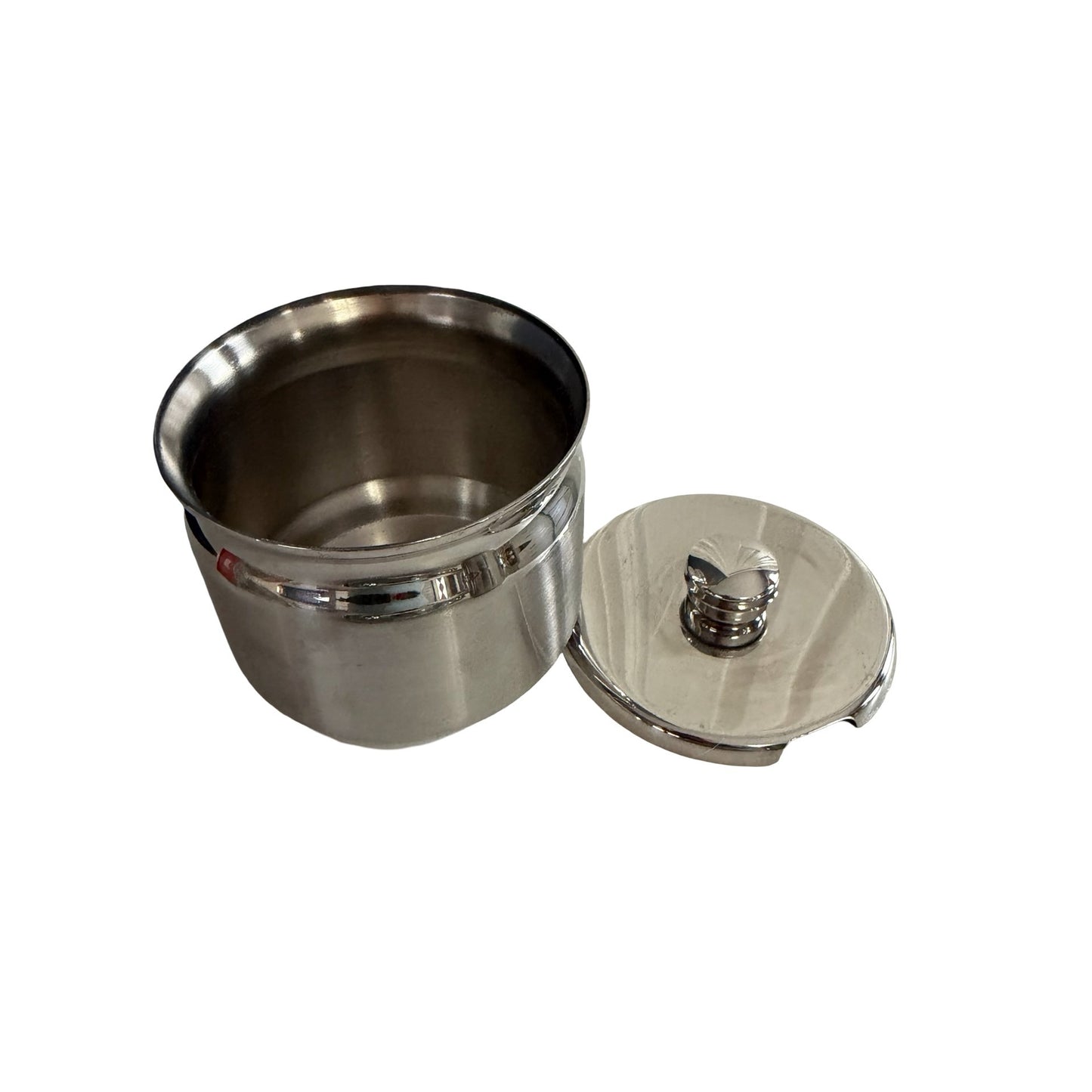 Tramontina 18/10 Stainless Steel Creamer Sugar Bowl Tray Set Brazil Vintage Coffee Service