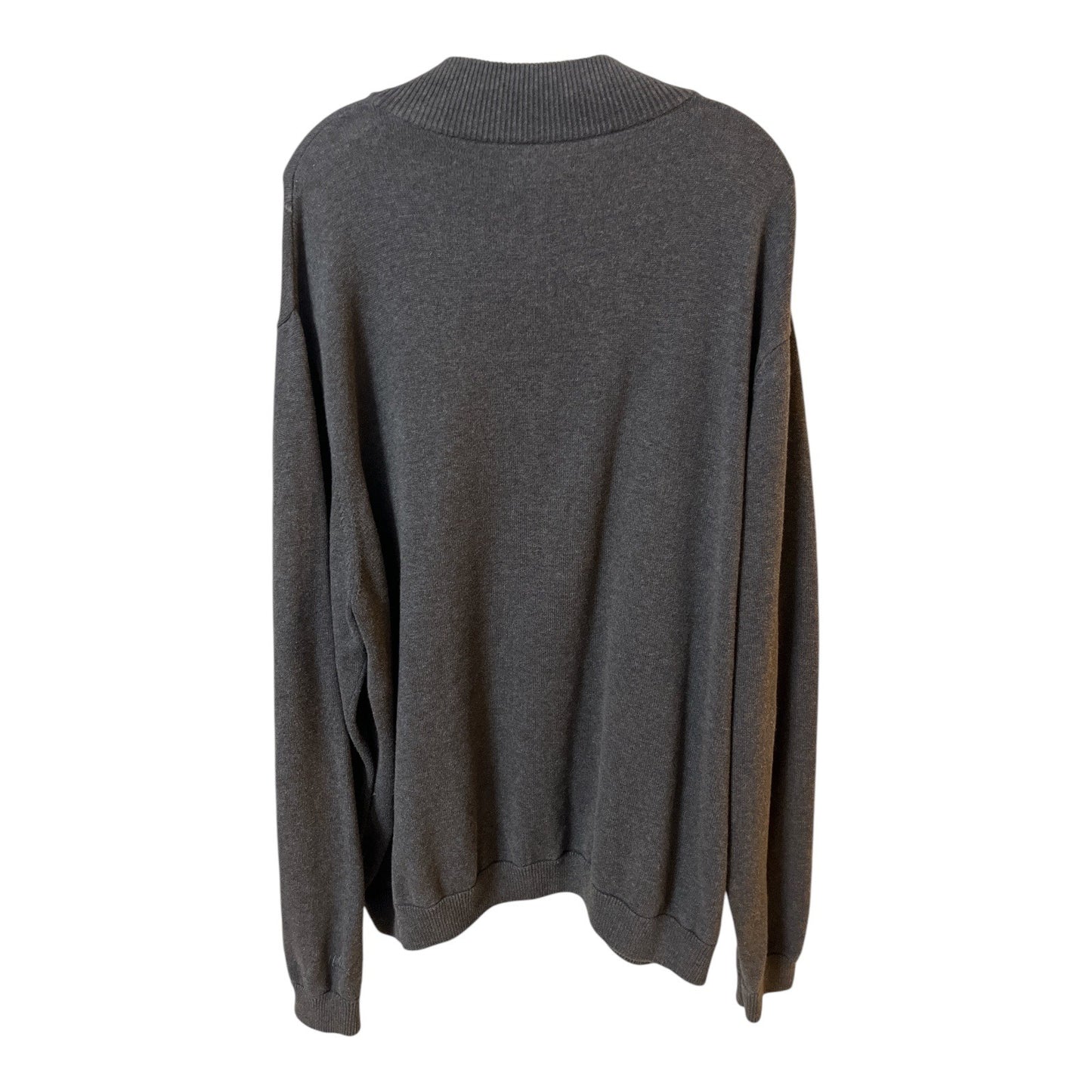 Walter Hagen Men’s XXL Gray Argyle Quarter Zip Pullover Sweater