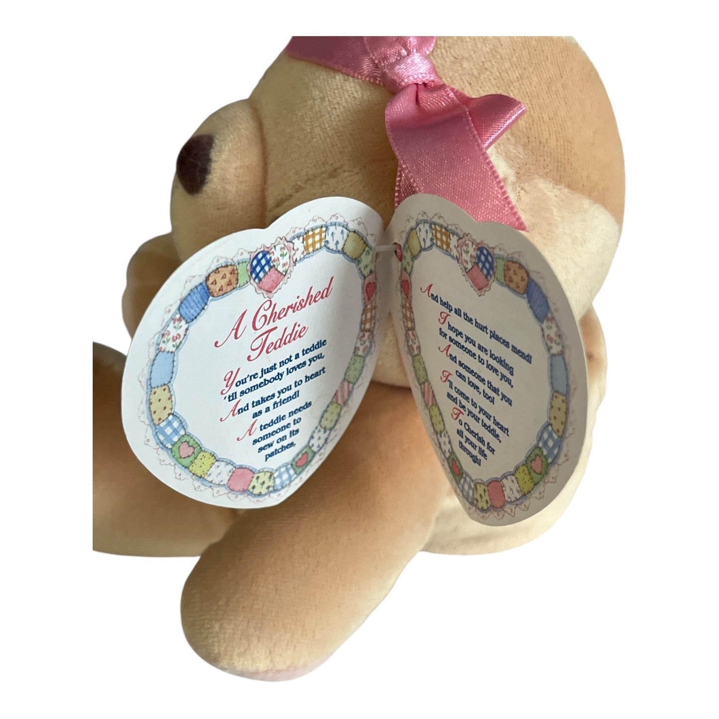Vintage Cherished Teddies Ava Mini Bean Bag Plush Bear Enesco 1998