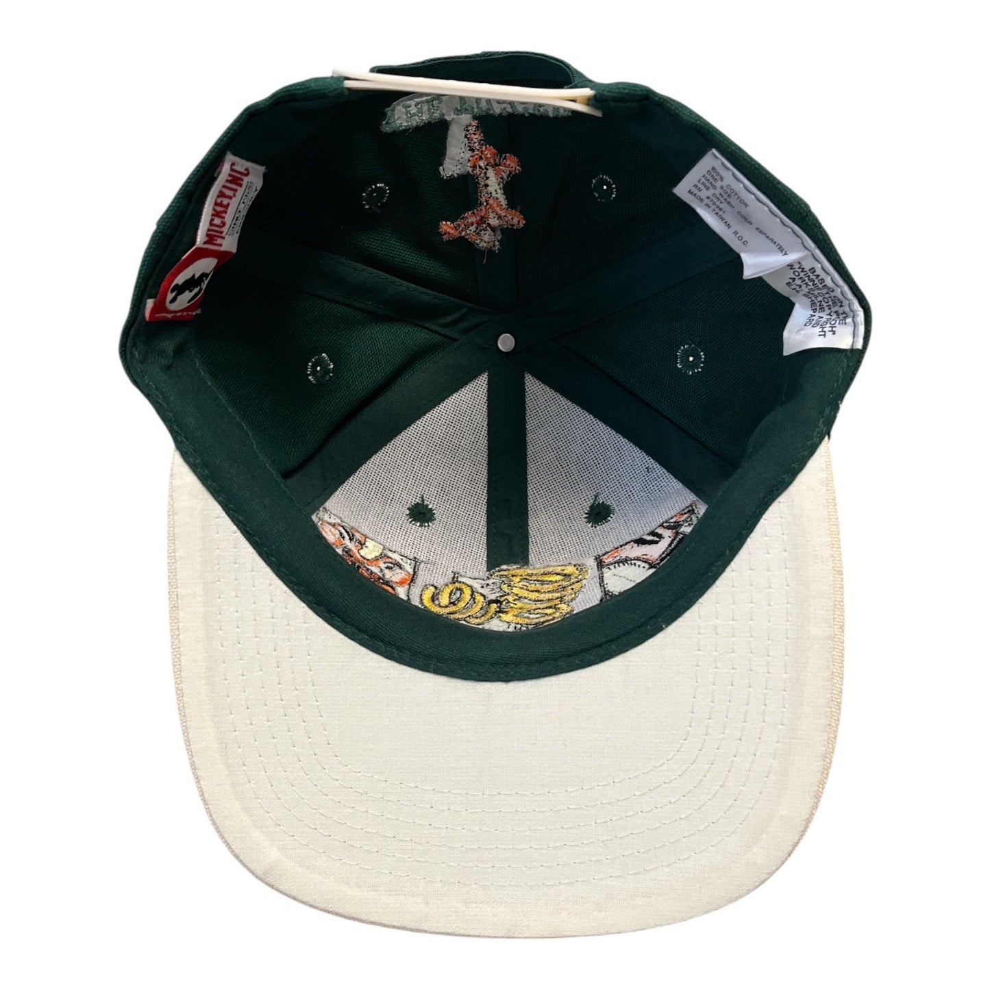 Vintage 90s Disney Tigger Snapback Hat by Mickey, Inc. – "The Stripes, The Springs, The Bounce" – Made in Taiwan