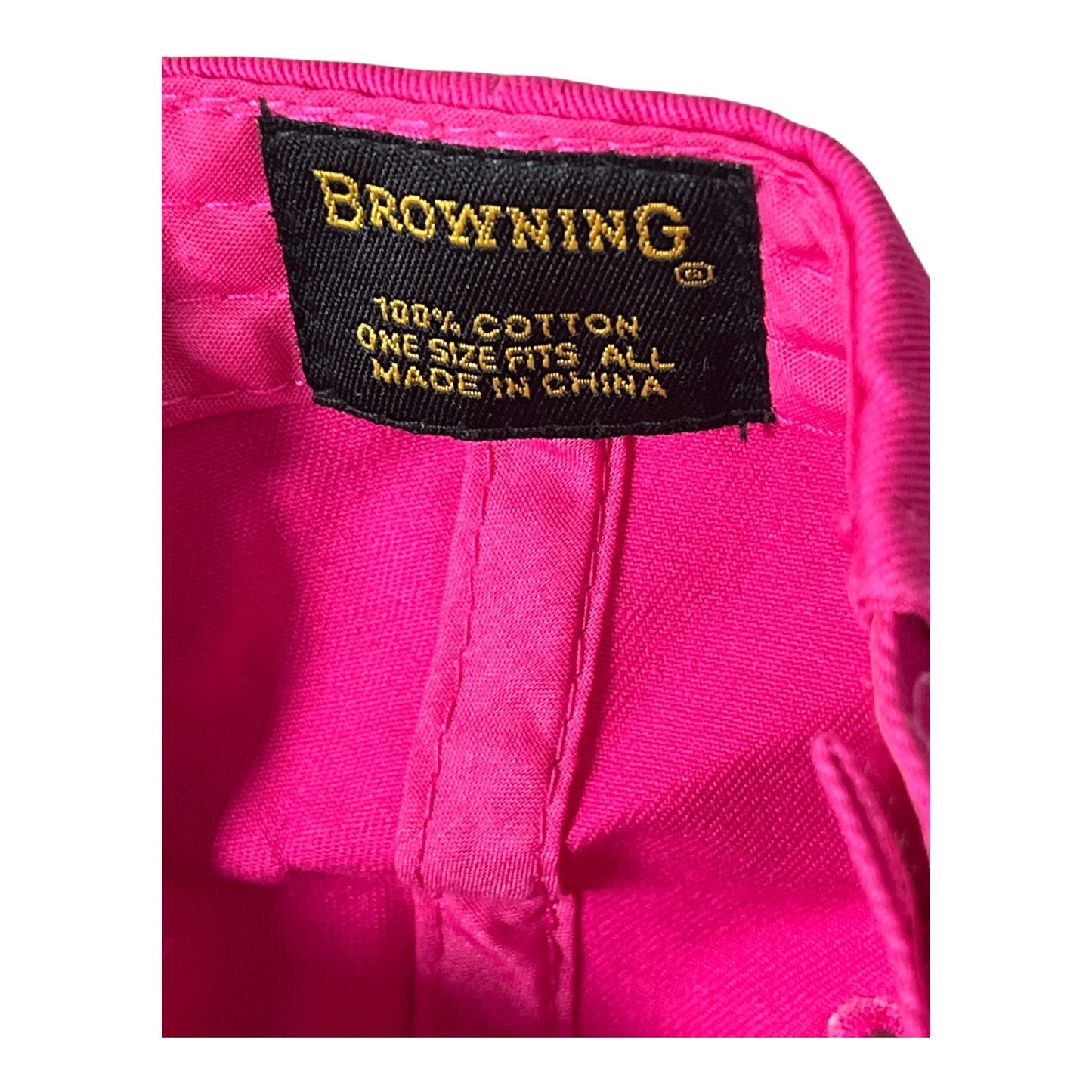 Vintage Y2K Browning Pink Cotton Baseball Cap Adjustable