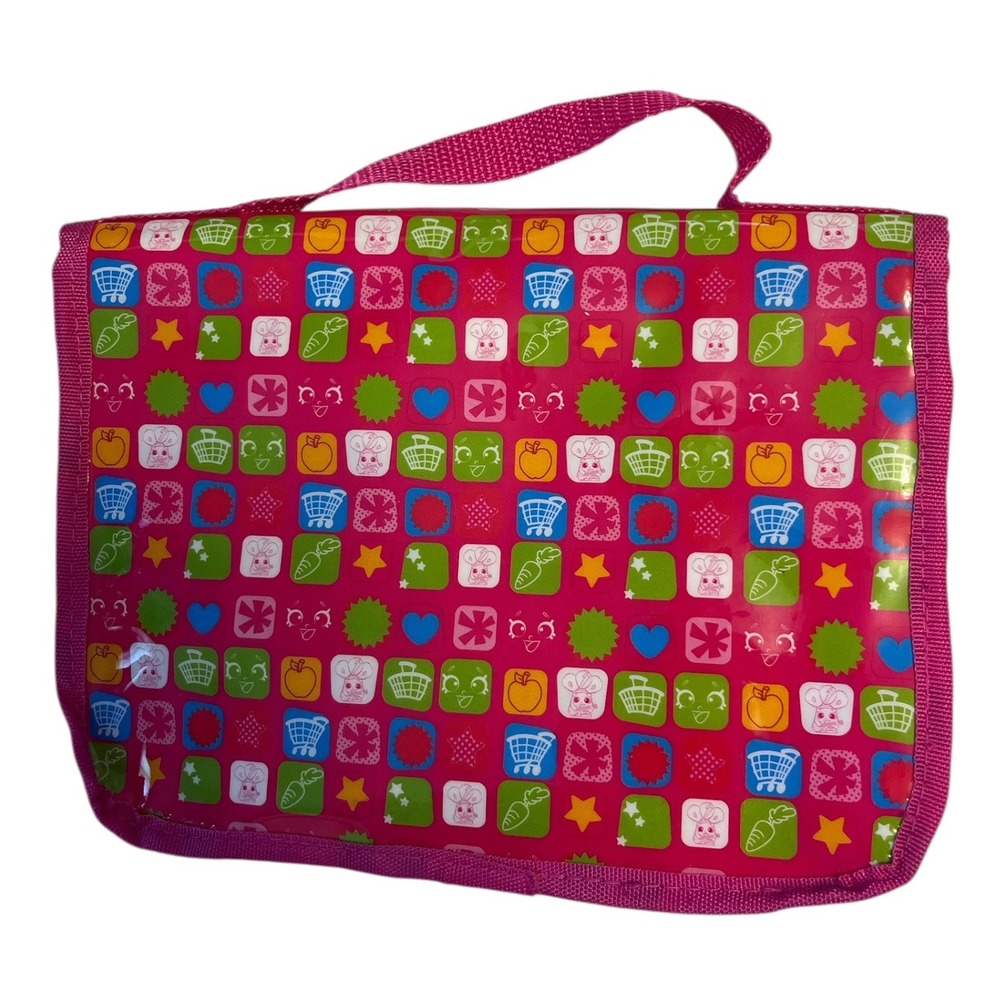 Shopkins Pink Carry Case – Zippered Storage Tote – 2016 Moose Global Design Concepts