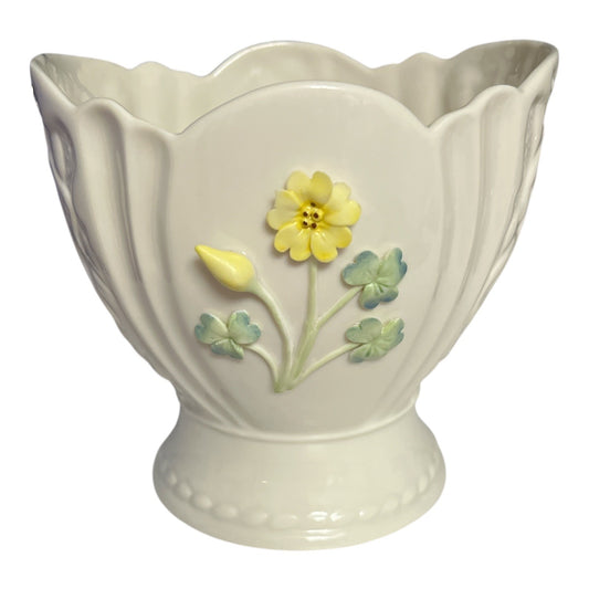 Belleek Trinity Mini-Cache Pot, St. Patrick’s Day 2004, Limited Edition #2614/4400 – Minor Flaw
