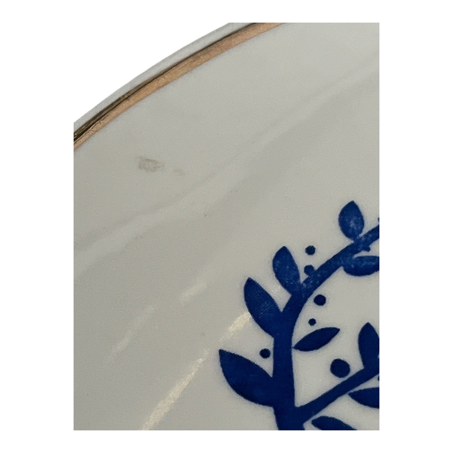 Ceramic Hanukkah Menorah Plate – 6.25"  Judaica Dish – Blue & White Festival of Lights