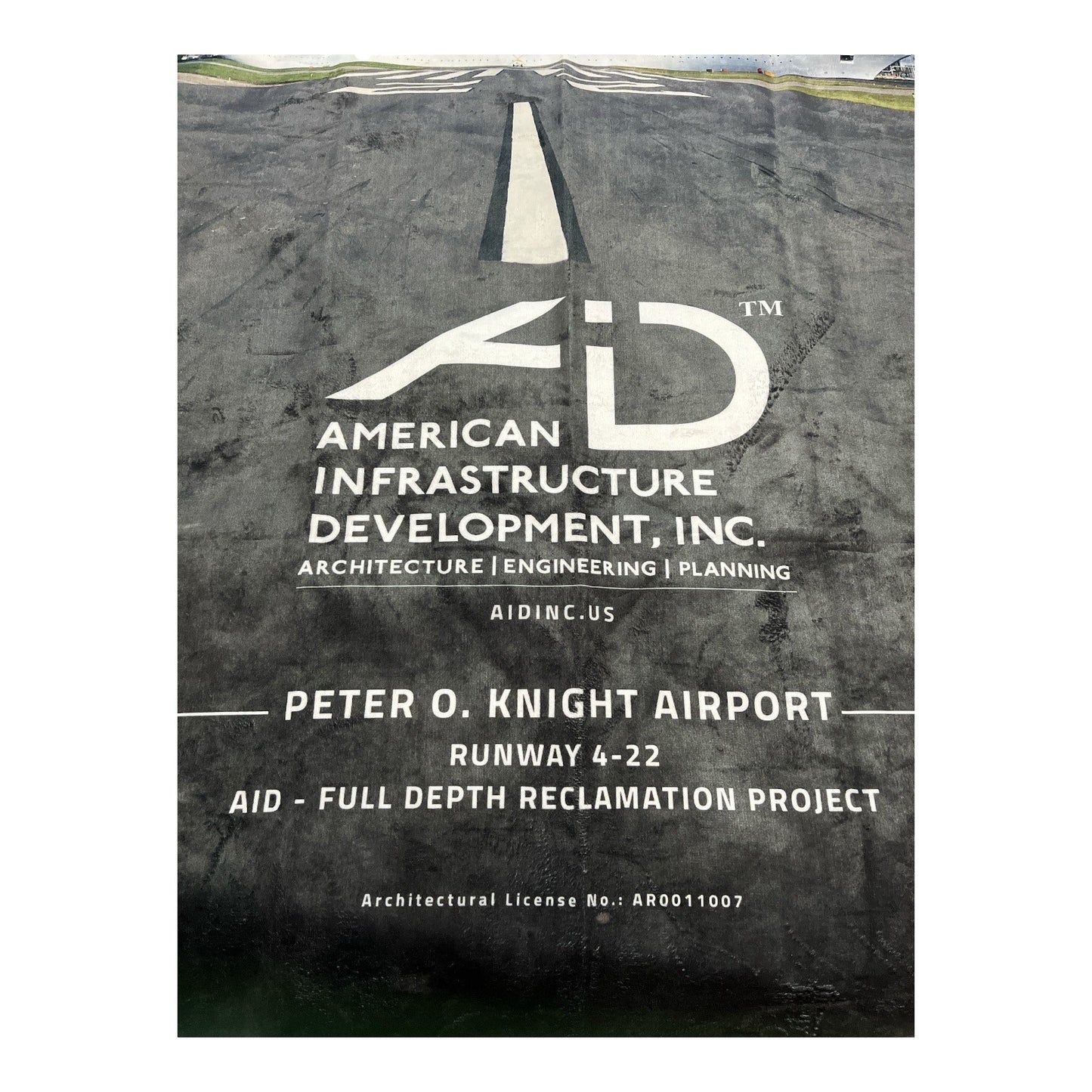 Terrytown Airport Runway and Cruise Ship Throw Blanket AID Inc Peter O. Knight