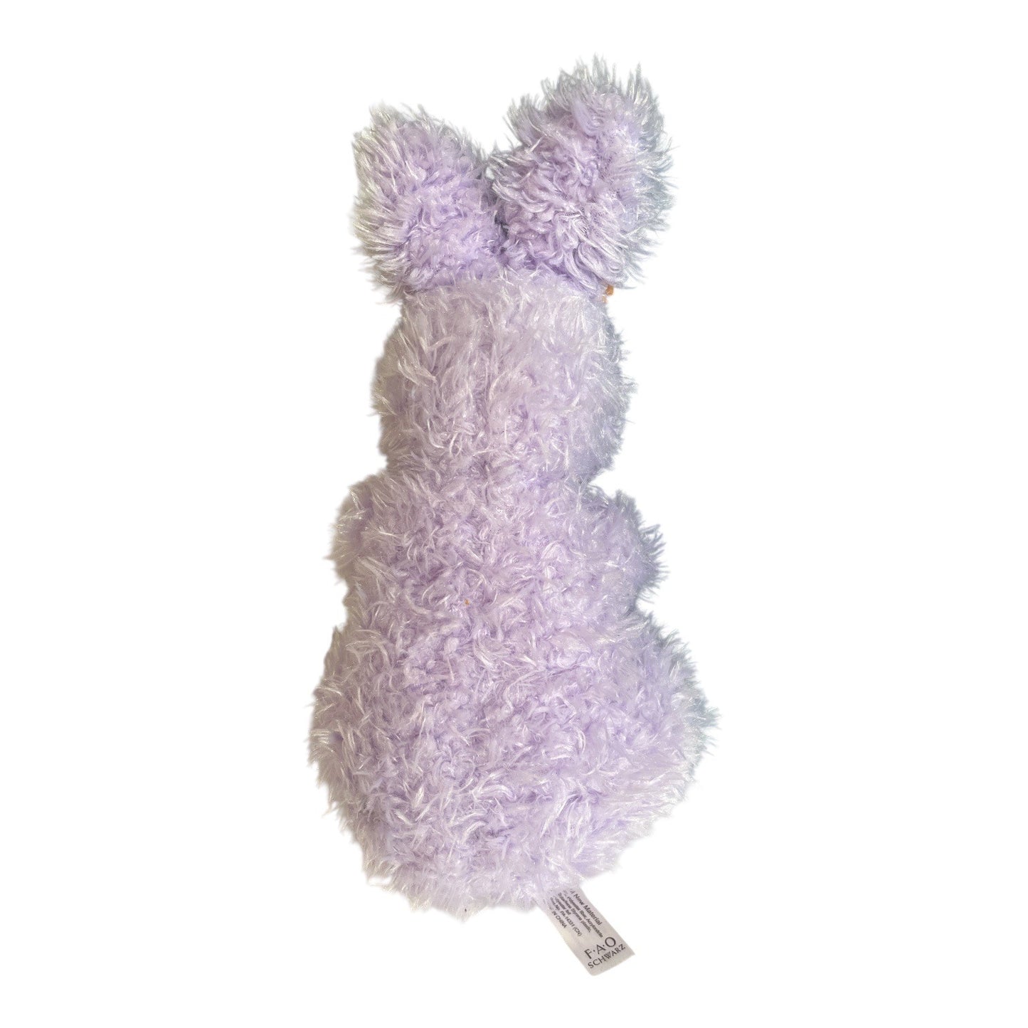 FAO Schwarz Lavender Bunny Plush Stuffed Animal Floral Crown 13 Inch
