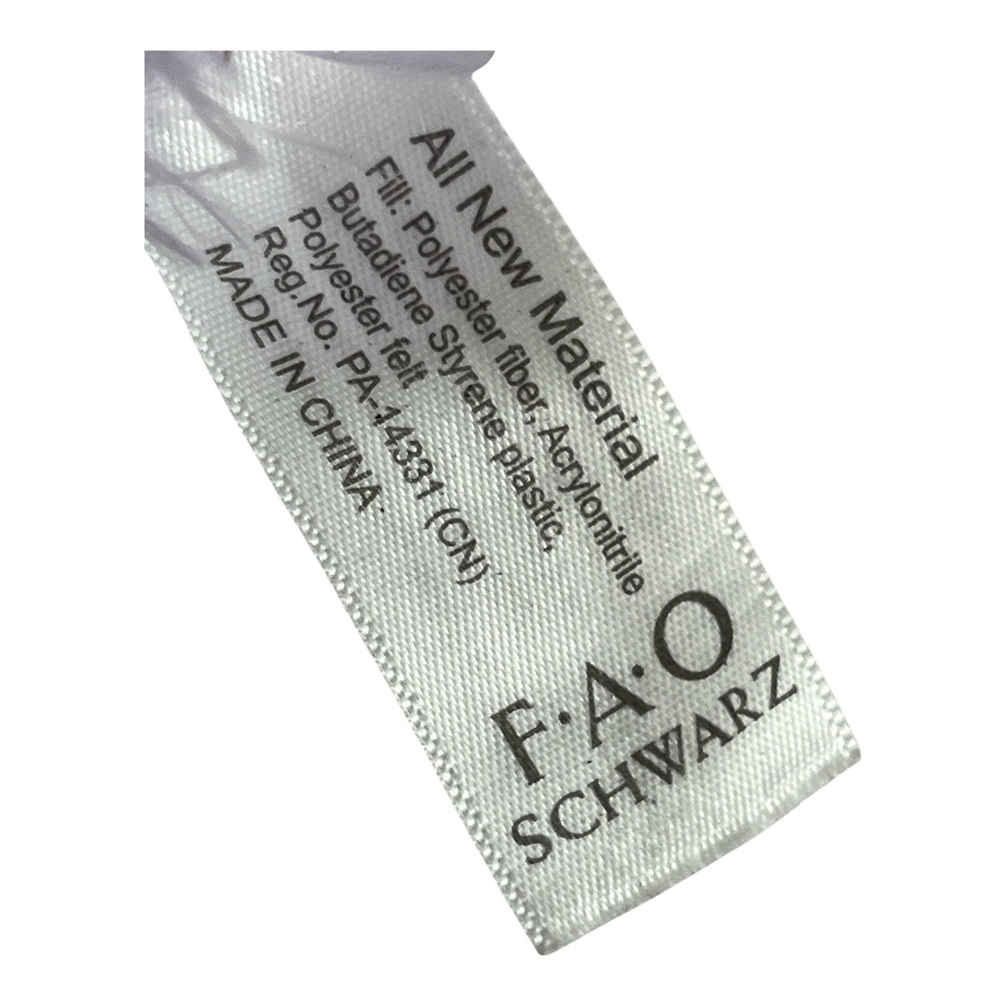 FAO Schwarz Lavender Bunny Plush Stuffed Animal Floral Crown 13 Inch