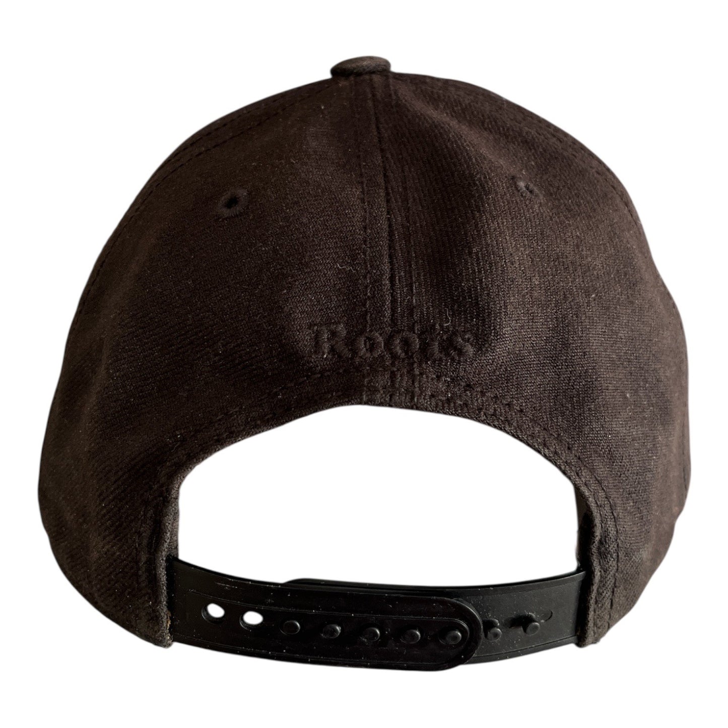 Roots Black Maple Leaf Baseball Cap Adjustable Y2K