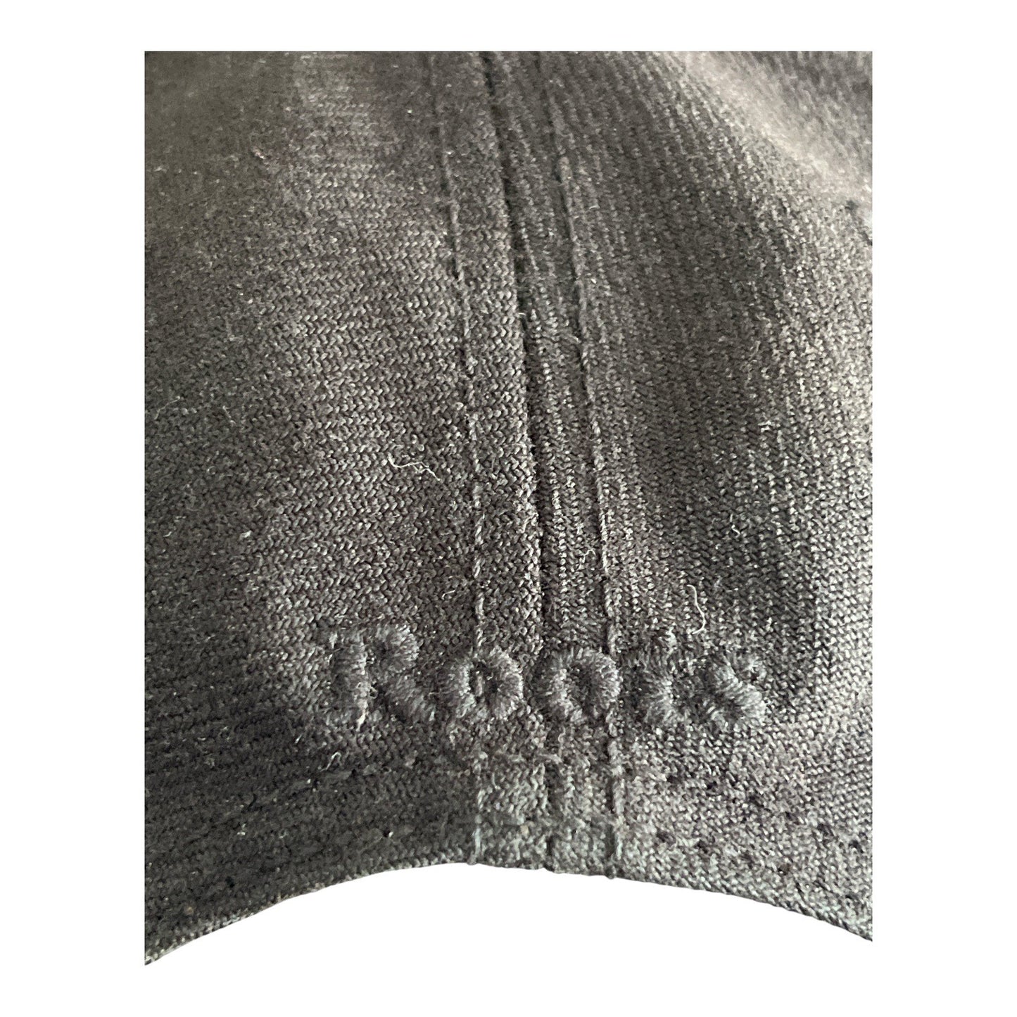 Roots Black Maple Leaf Baseball Cap Adjustable Y2K