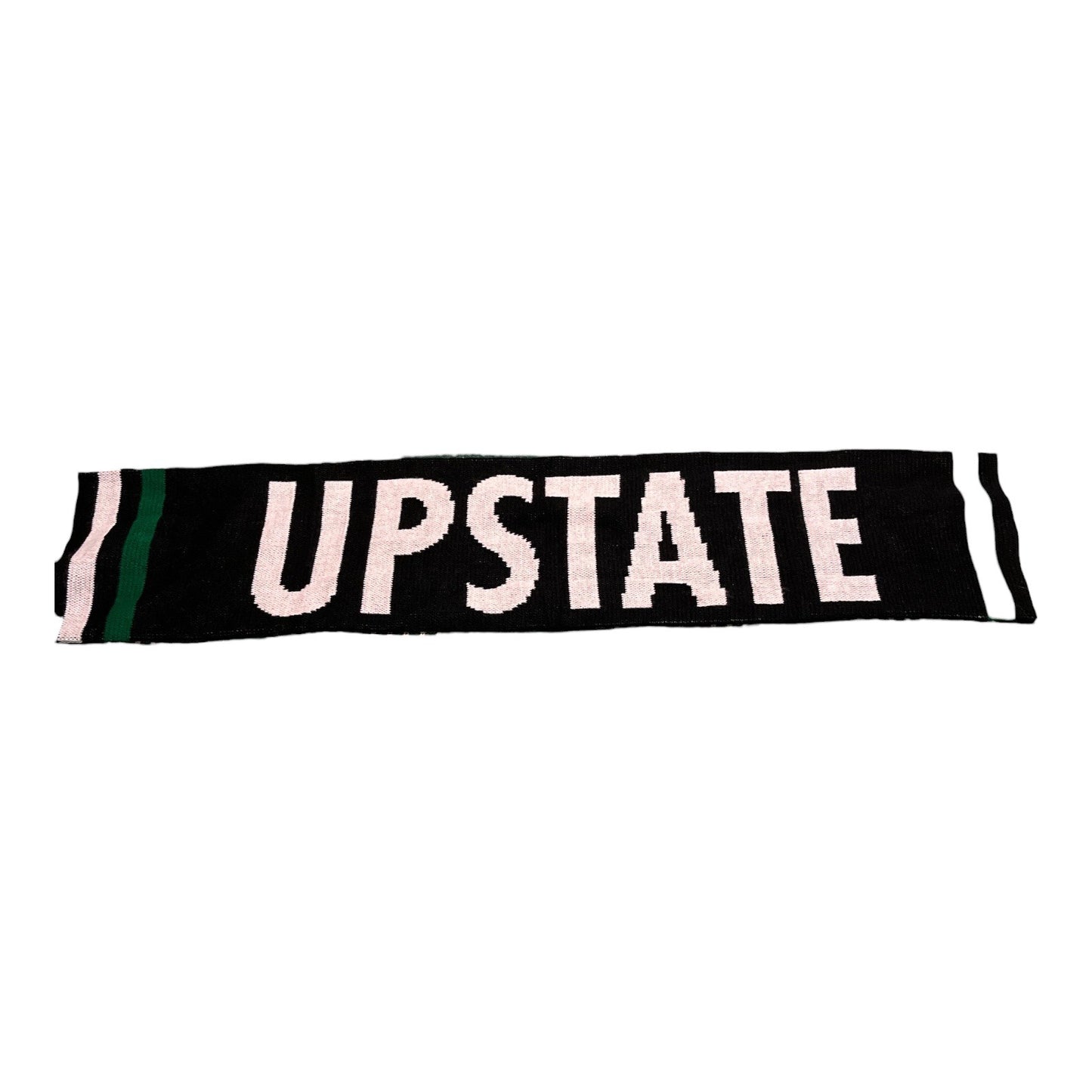 USC Upstate Spartans Knit Scarf Black Green White Fringe 58” NCAA Team Spirit