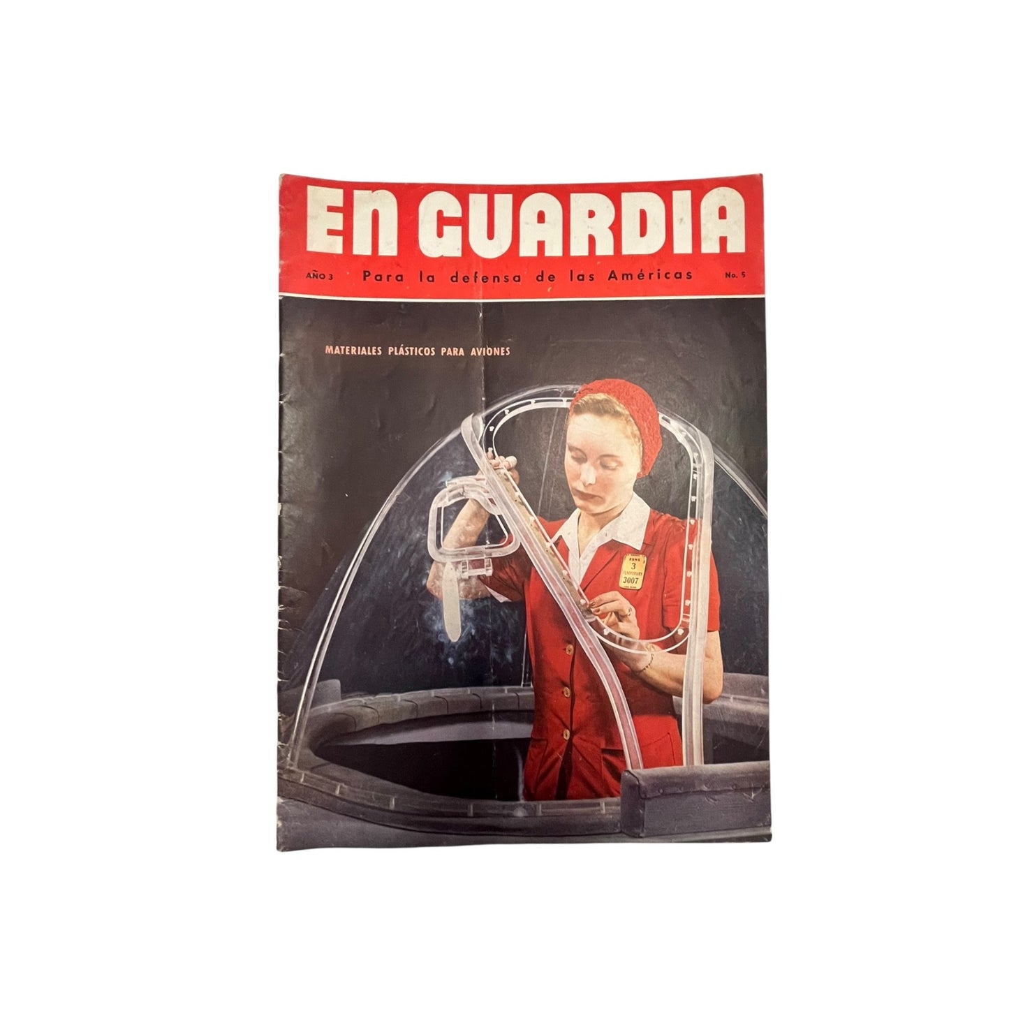 Vintage EN GUARDIA Magazine Año 3 No. 5 Spanish WWII Propaganda Defense Americas